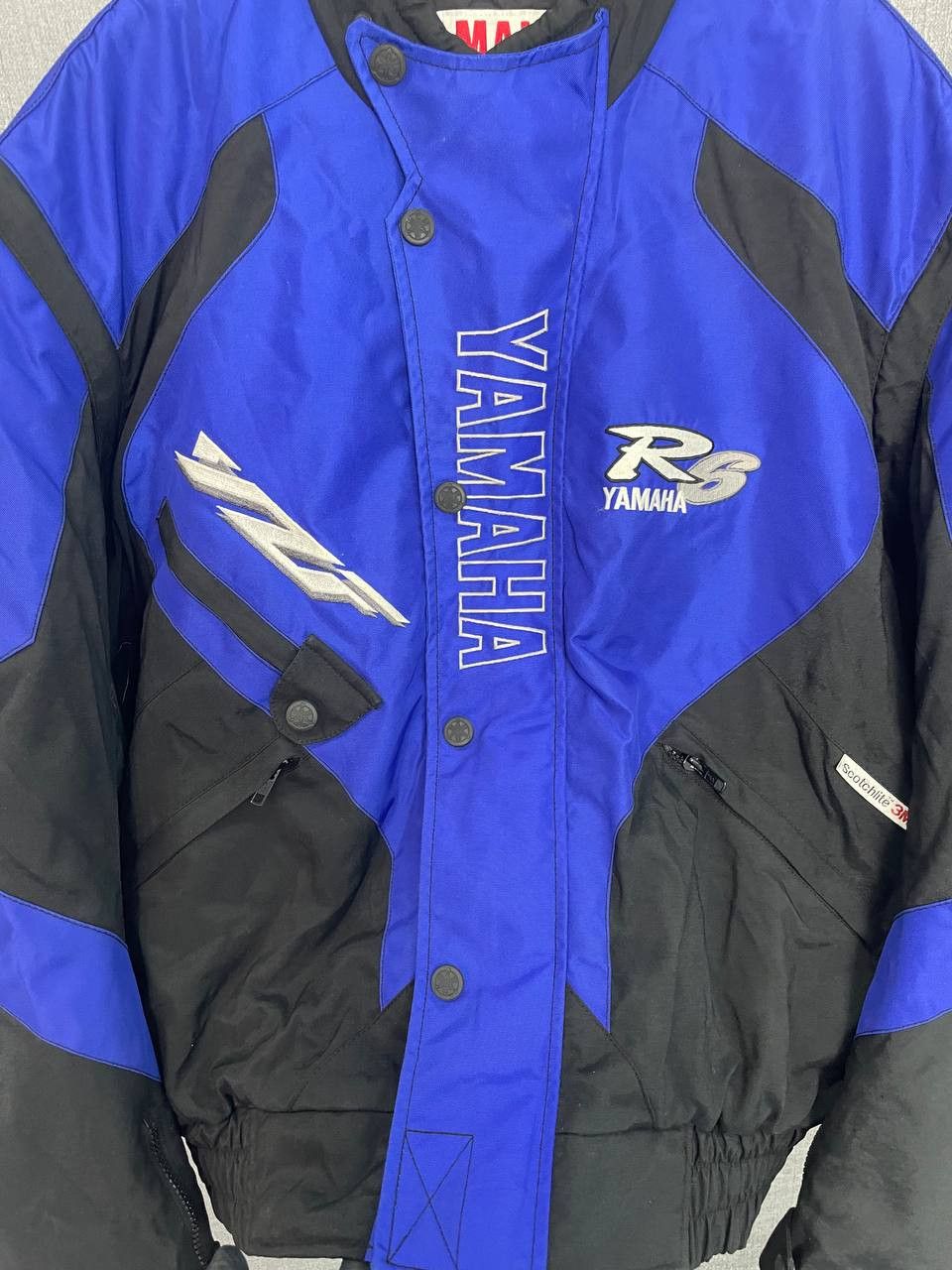 Yamaha VINTAGE YAMAHA R6 BLUE MOTO RACING RALLY F1 MOTOSPORT JACKET Size US L / EU 52-54 / 3 - 3 Thumbnail