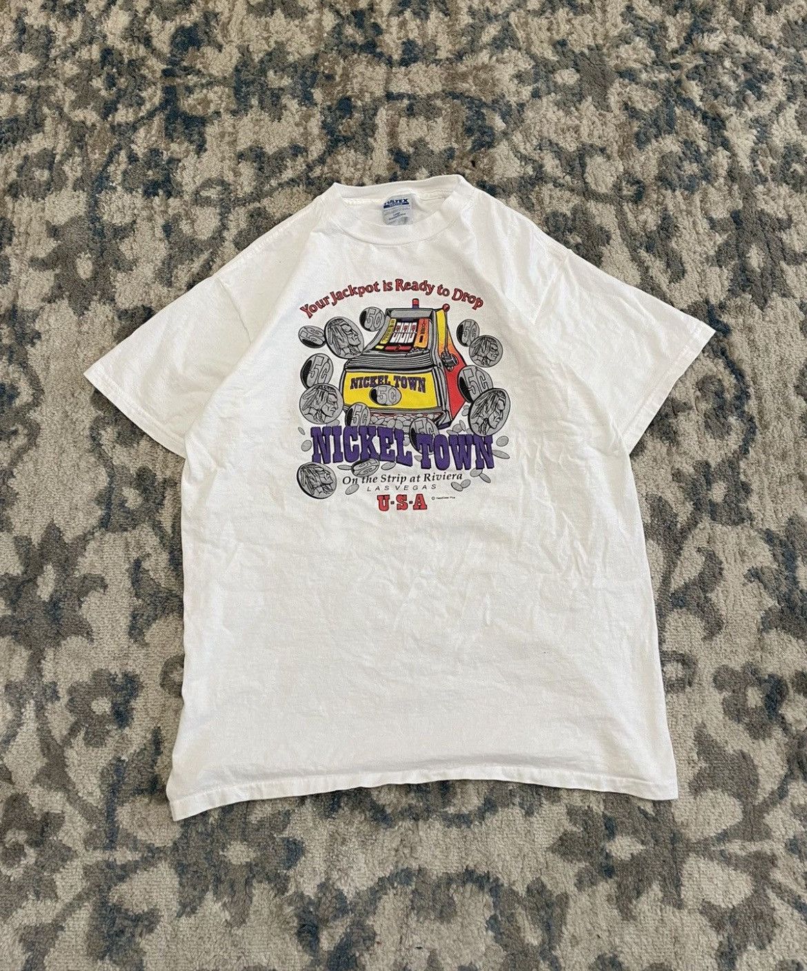 Vintage Vintage 90s Art Painting Resslur Tee Size US L / EU 52-54 / 3 - 4 Thumbnail