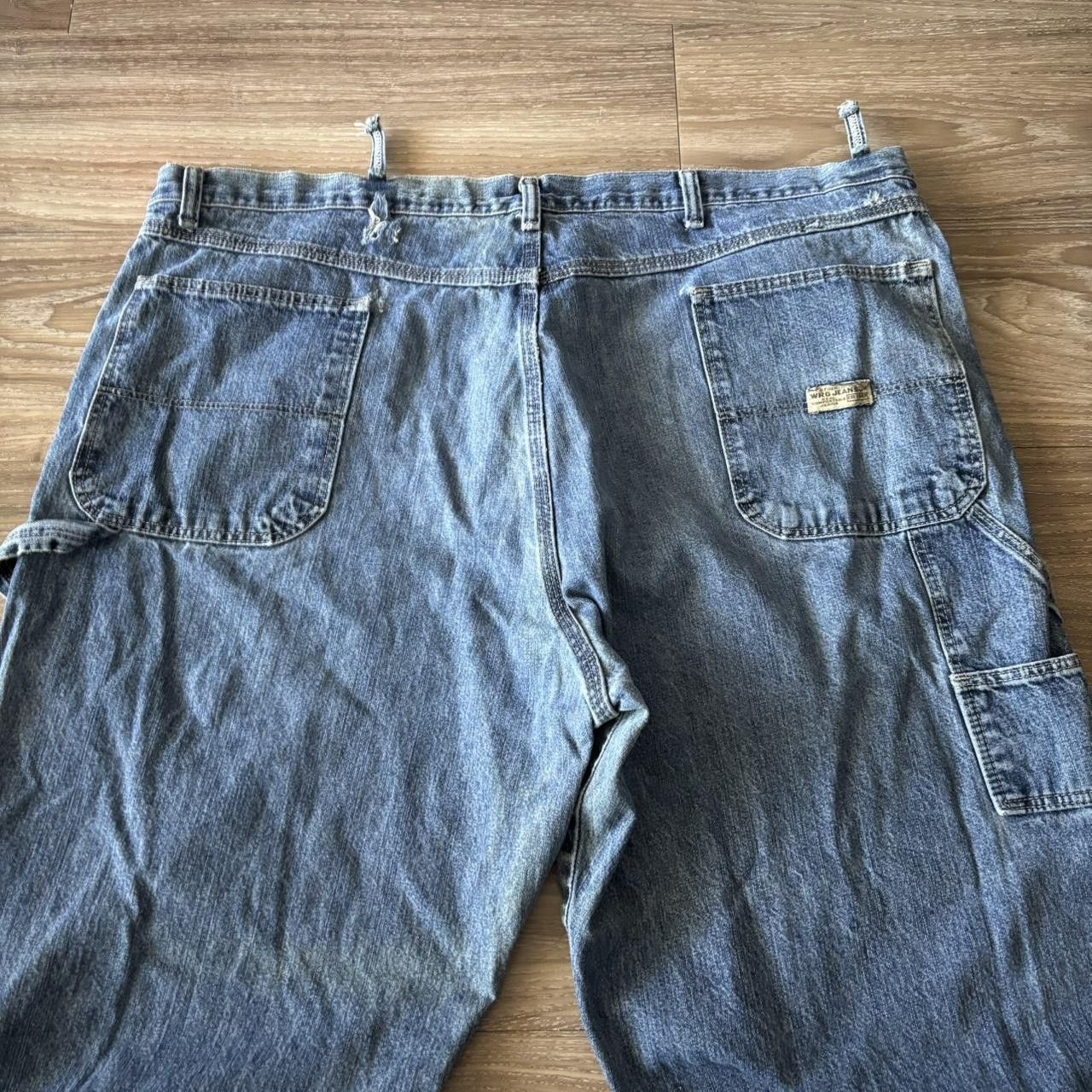 Vintage Crazy Vintage Y2K/2000s Baggy Medium Wash Skater Style Carpenter Denim Jeans! 42x30 Size US 42 / EU 58 - 7 Thumbnail