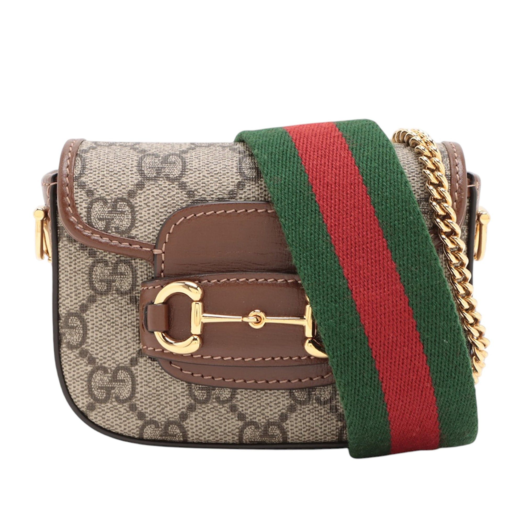 Gucci Mini GG Supreme Web Horsebit 1955 Satchel Size ONE SIZE - 1 Thumbnail