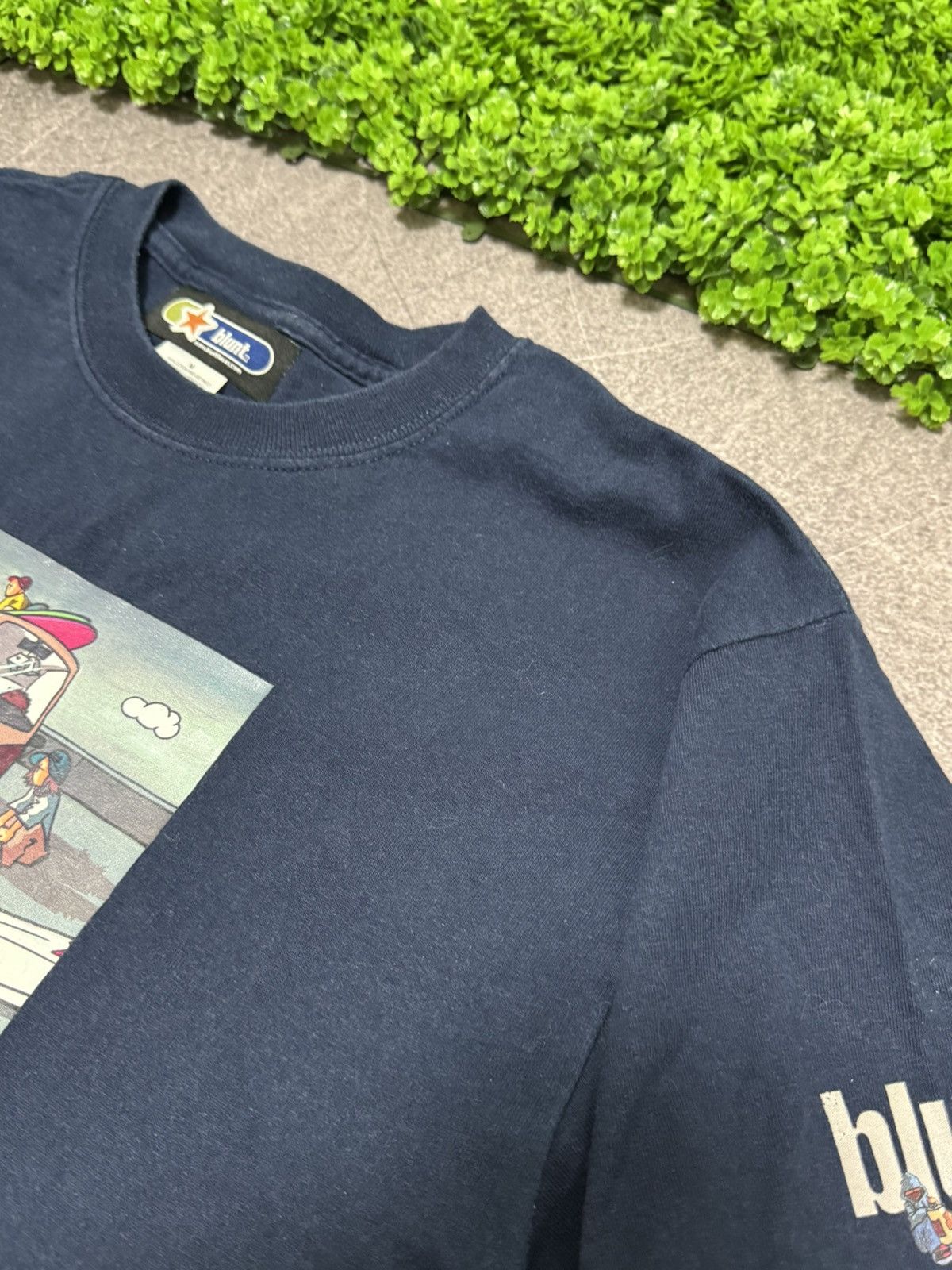 Vintage Blunt flavas skateboarding vintage 90s T-shirt Size US M / EU 48-50 / 2 - 12 Thumbnail