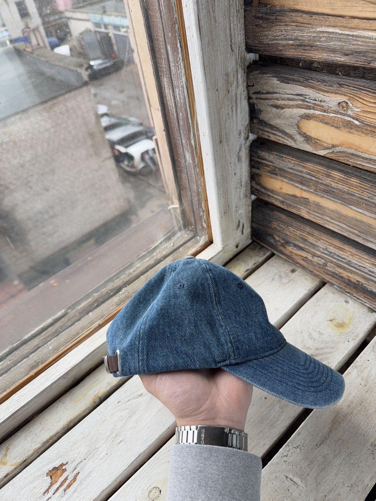 Levi's 90s Vintage Levi’s Denim Dad Cap Blue Retro Minimal Logo Size ONE SIZE - 4 Thumbnail