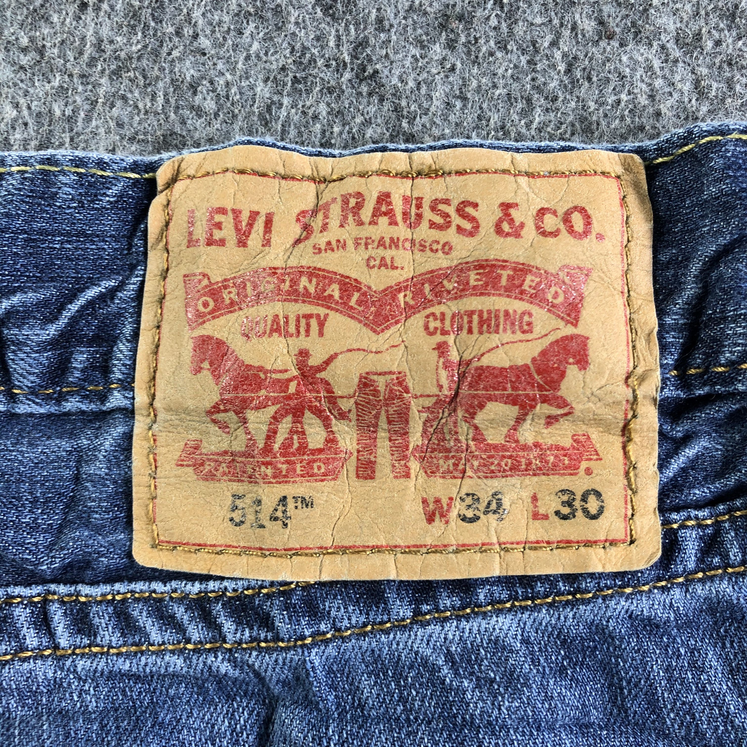 Levi's Vintage Blue Wash Levis 514 Jeans-J4095 Size US 33 - 5 Thumbnail