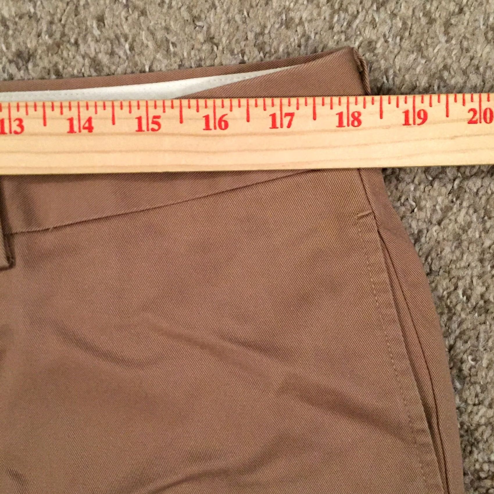 Vintage L.L. Bean Mens Pants Size 36 Dress Chino Beige Dark Flat Front Size US 36 / EU 52 - 3 Thumbnail