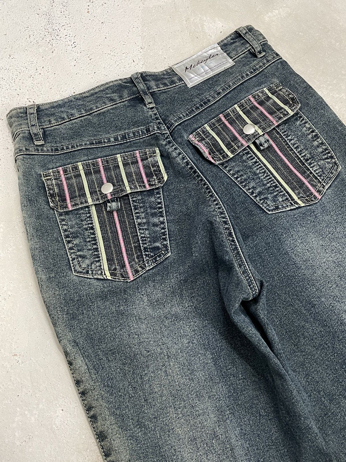 Hysteric Glamour × Japanese Brand Mekeyla Old Vintage Japanese Design 2 Length Seam Pants Size US 26 / EU 42 - 13 Thumbnail