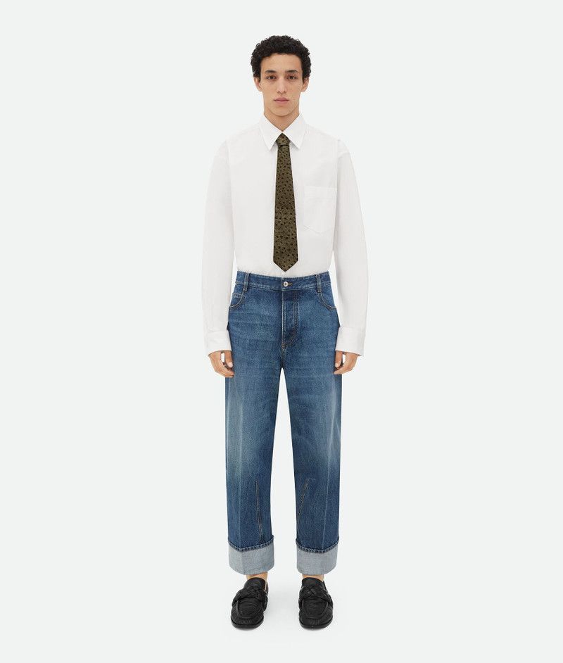 Bottega Veneta o1bcso1str0426 Turn Up Denim Jeans in Blue Size US 36 / EU 52 - 1 Thumbnail