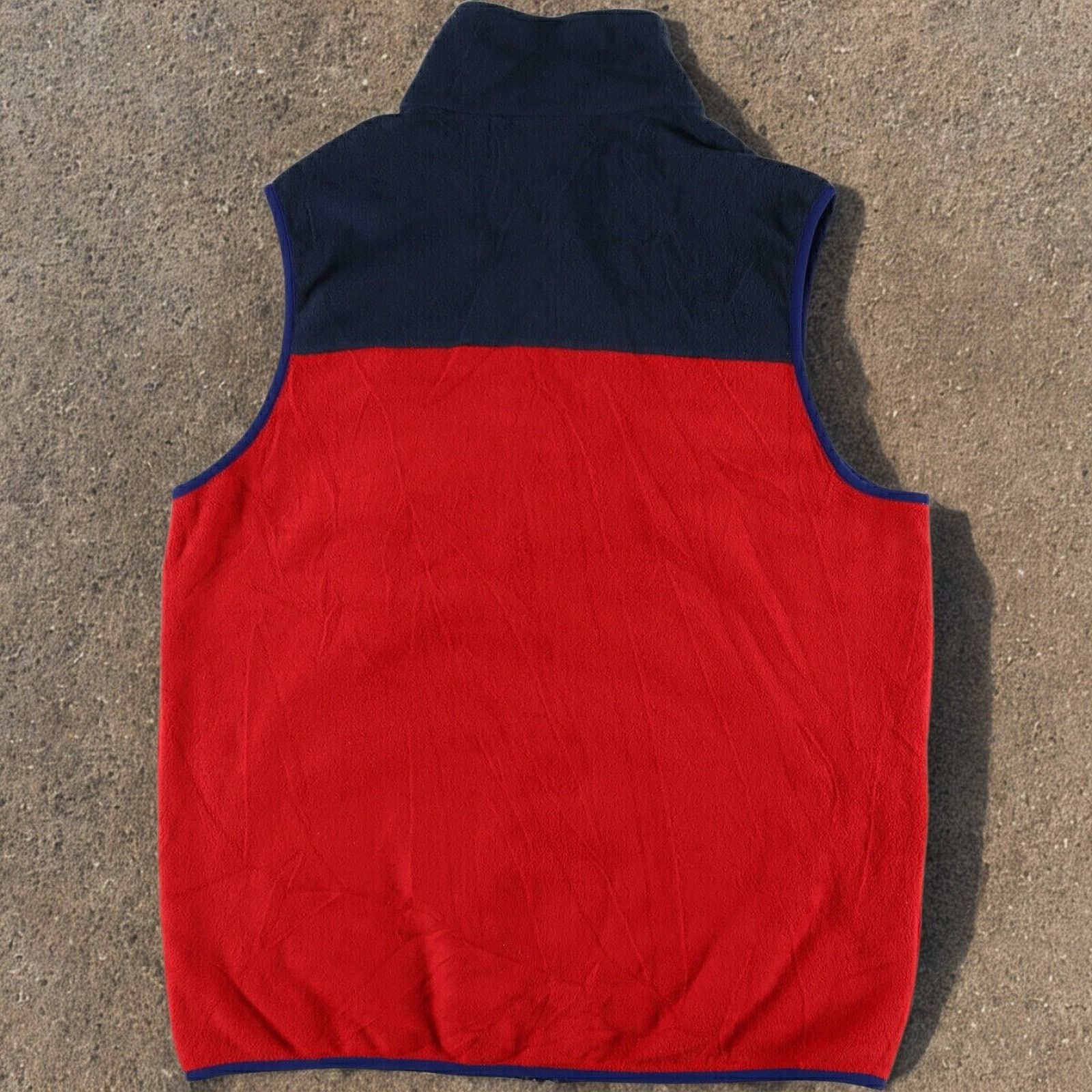 Patagonia Patagonia Synchilla Snap-T Fleece Vest Men’s M Red Navy FA15 Size US M / EU 48-50 / 2 - 2 Thumbnail