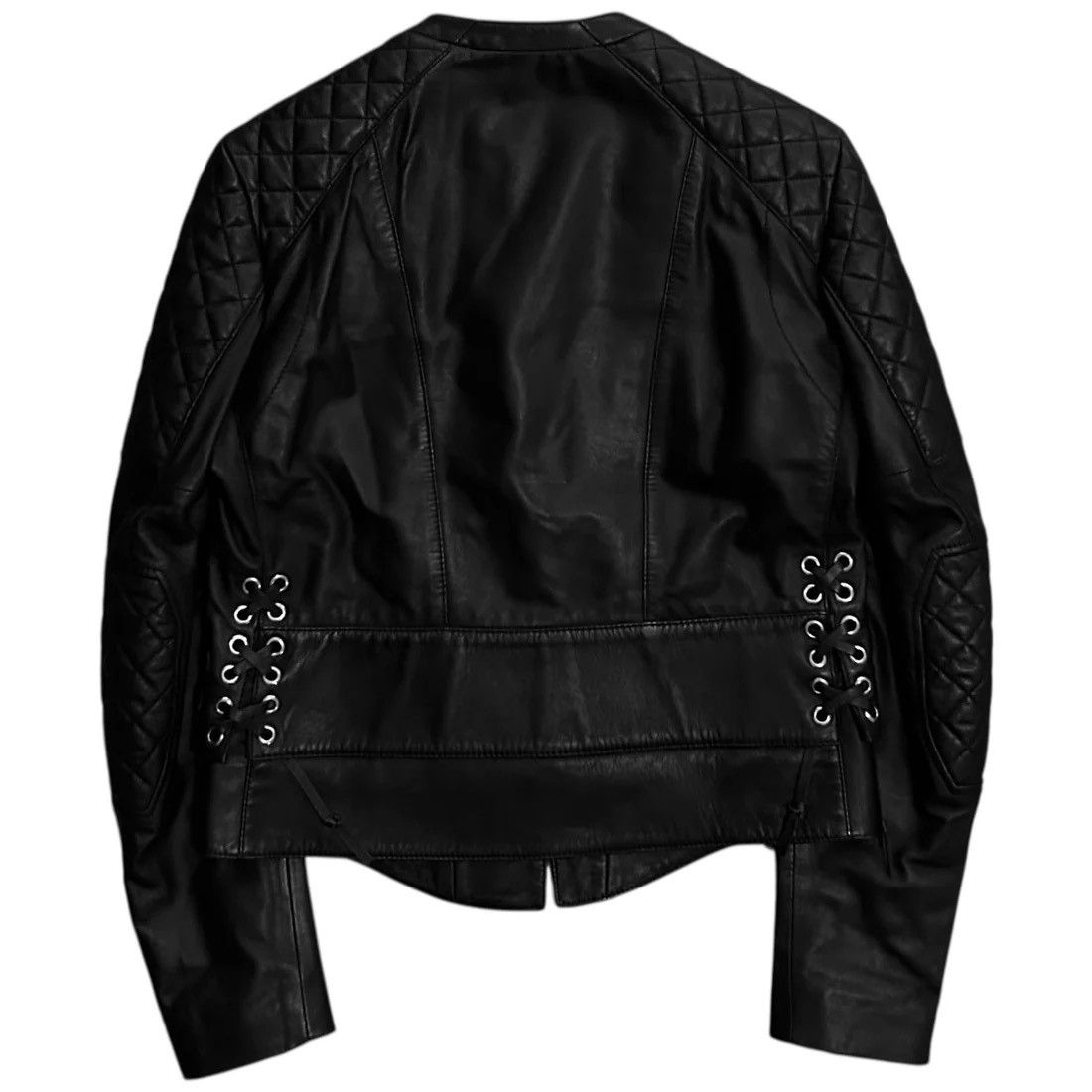 Balenciaga Balenciaga Quilted Bondage Lace Leather Jacket - AW12 Size US M / EU 48-50 / 2 - 3 Thumbnail