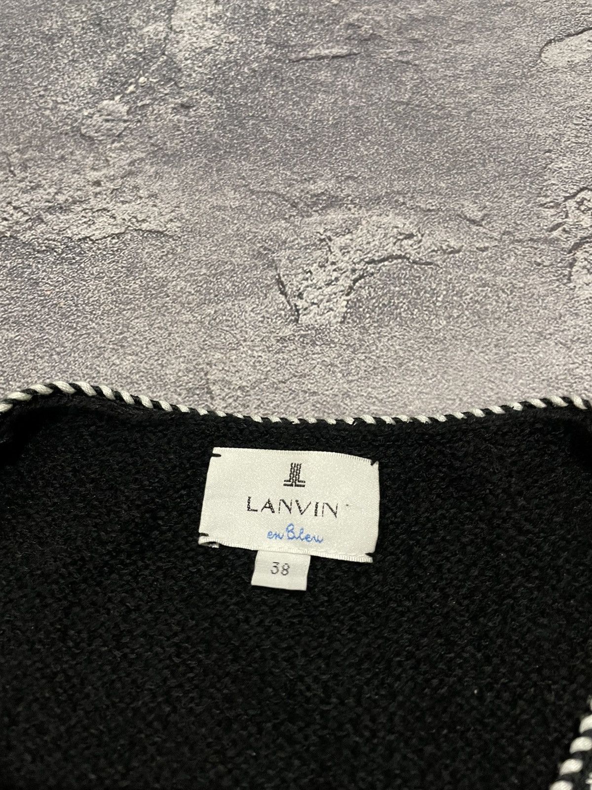Lanvin × Vintage Vintage Lanvin En Bleu Knit Cardigan Sweater Luxury Rare Size XS / US 0-2 / IT 36-38 - 5 Thumbnail
