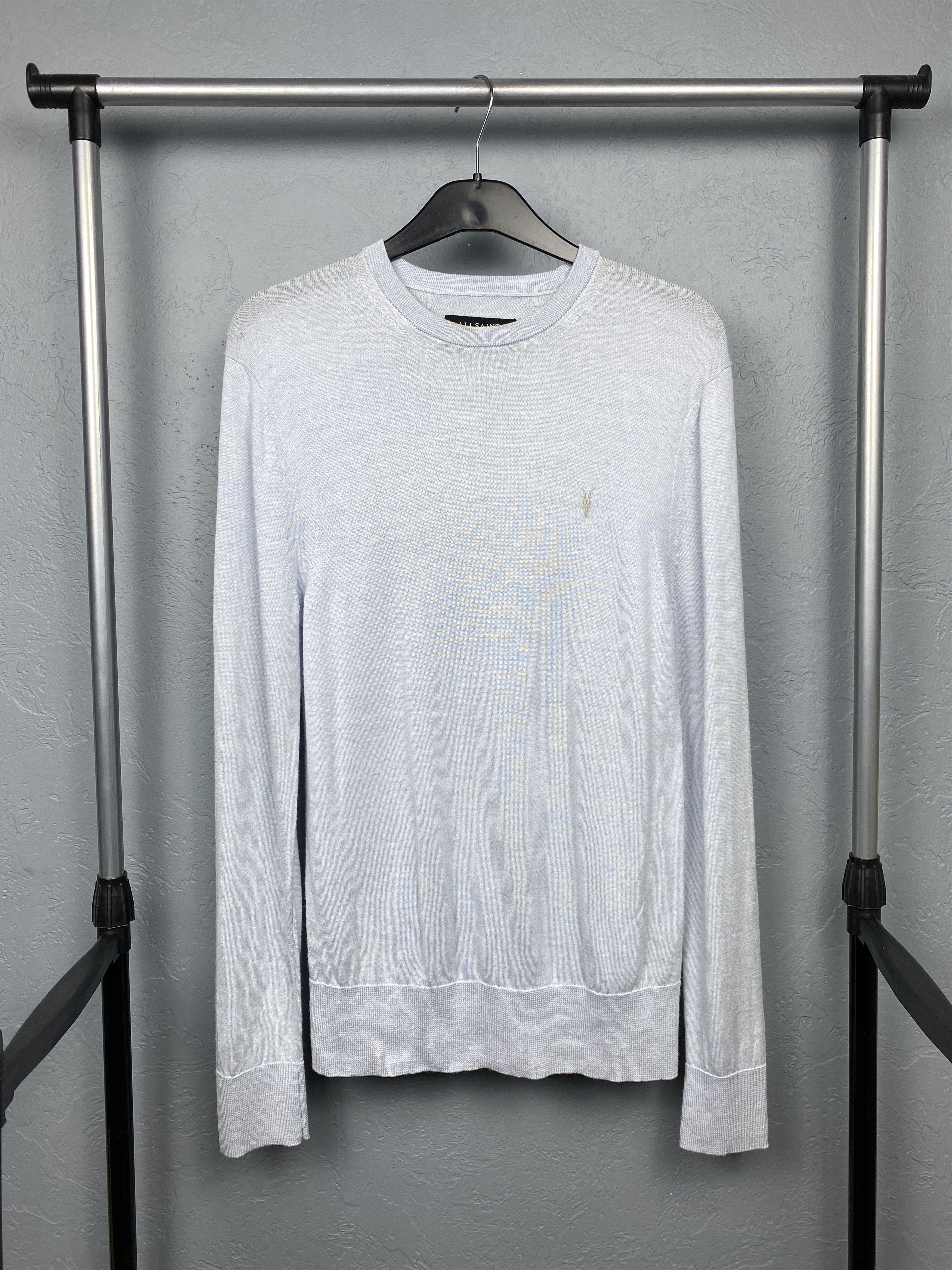 Allsaints AllSaints Mens Mode Merino Crew Neck Wool Knit Sweater Size US S / EU 44-46 / 1 - 1 Thumbnail