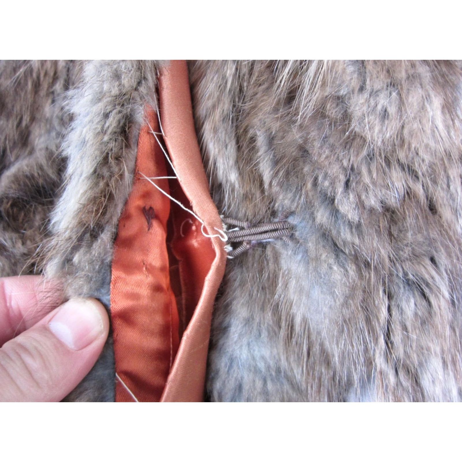 Vintage VINTAGE Fur Coat Womens Small Brown Mod Plush Winter Coat Glam 60s 70s Size S / US 4 / IT 40 - 7 Thumbnail