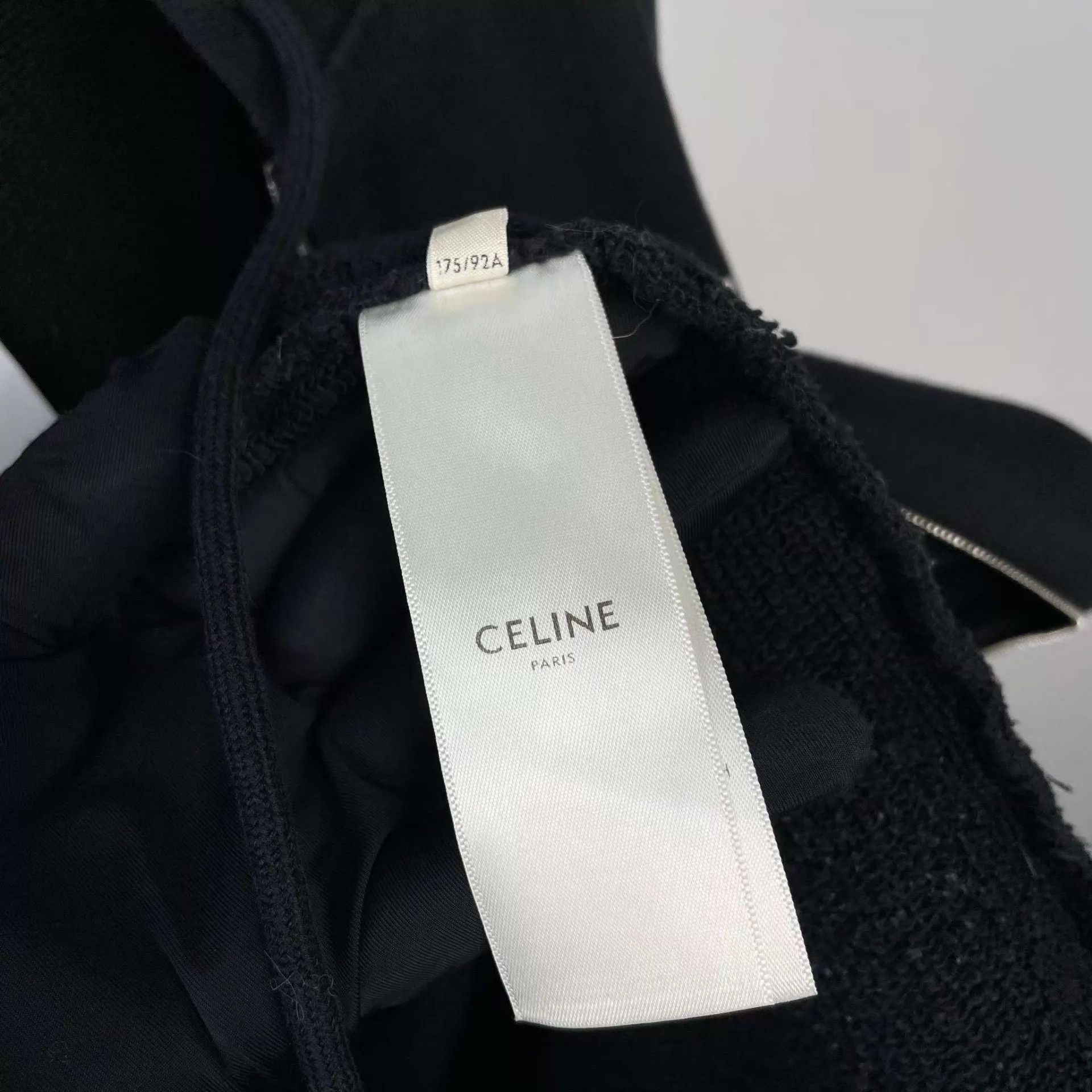 Celine Celine cotton zip hoodie black L 95 new Size L / US 10 / IT 46 - 5 Thumbnail