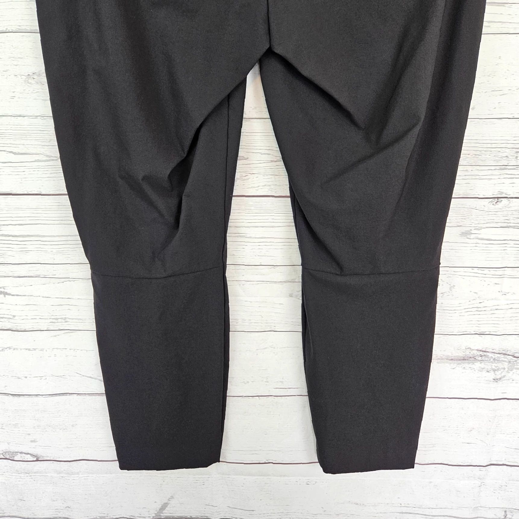 Vintage Duluth Womens Flexcellent Skinny Leg Ankle Pants Sz 16 Short Black Side Zip - Pockets - Nylon Spandex - Casual Womens Pants 16 Short Black Size 38" / US 16 / IT 52 - 6 Thumbnail