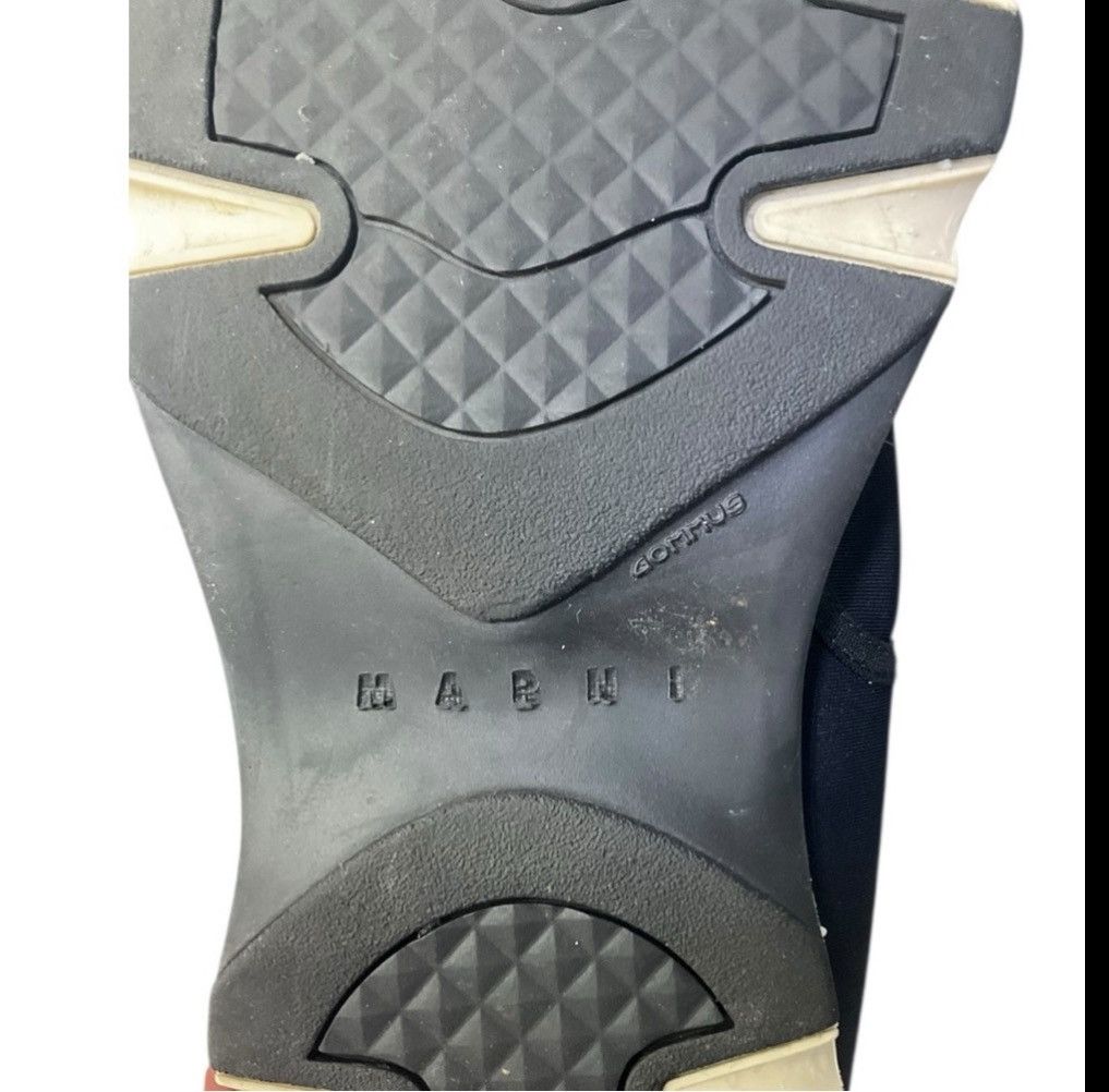 Marni 🥷 Marni Fussbett Neoprene Strap Sneakers — Black/Cream — Size US 11 / IT 41 - 9 Thumbnail