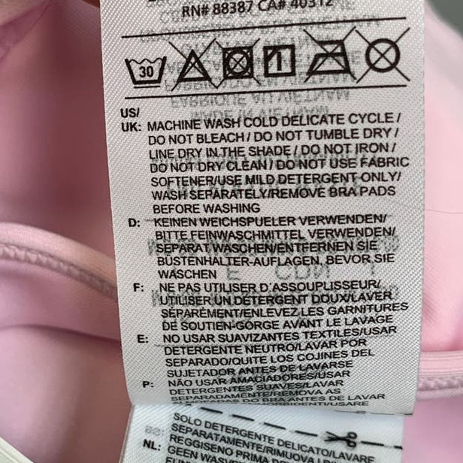 Adidas New Adidas Medium 36AC Pink Light Support Training Sport Bra Size M / US 6-8 / IT 42-44 - 5 Thumbnail