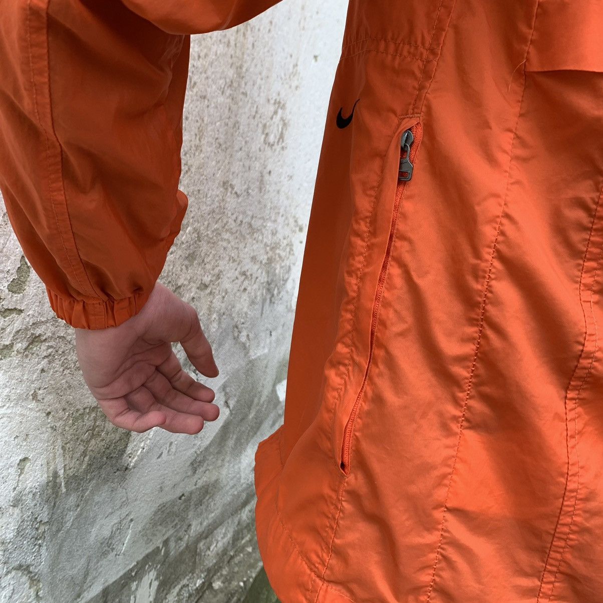 Other 🍊 Orange Vintage Y2K Nike Small Swoosh Zip jacket Size US M / EU 48-50 / 2 - 8 Thumbnail