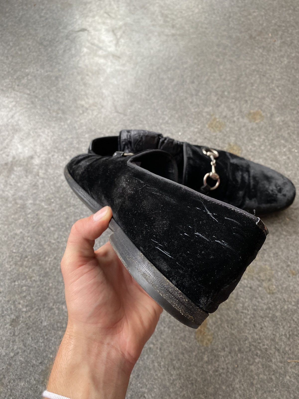 Gucci Gucci Velvet Loafers Size US 7 / EU 40 - 10 Thumbnail