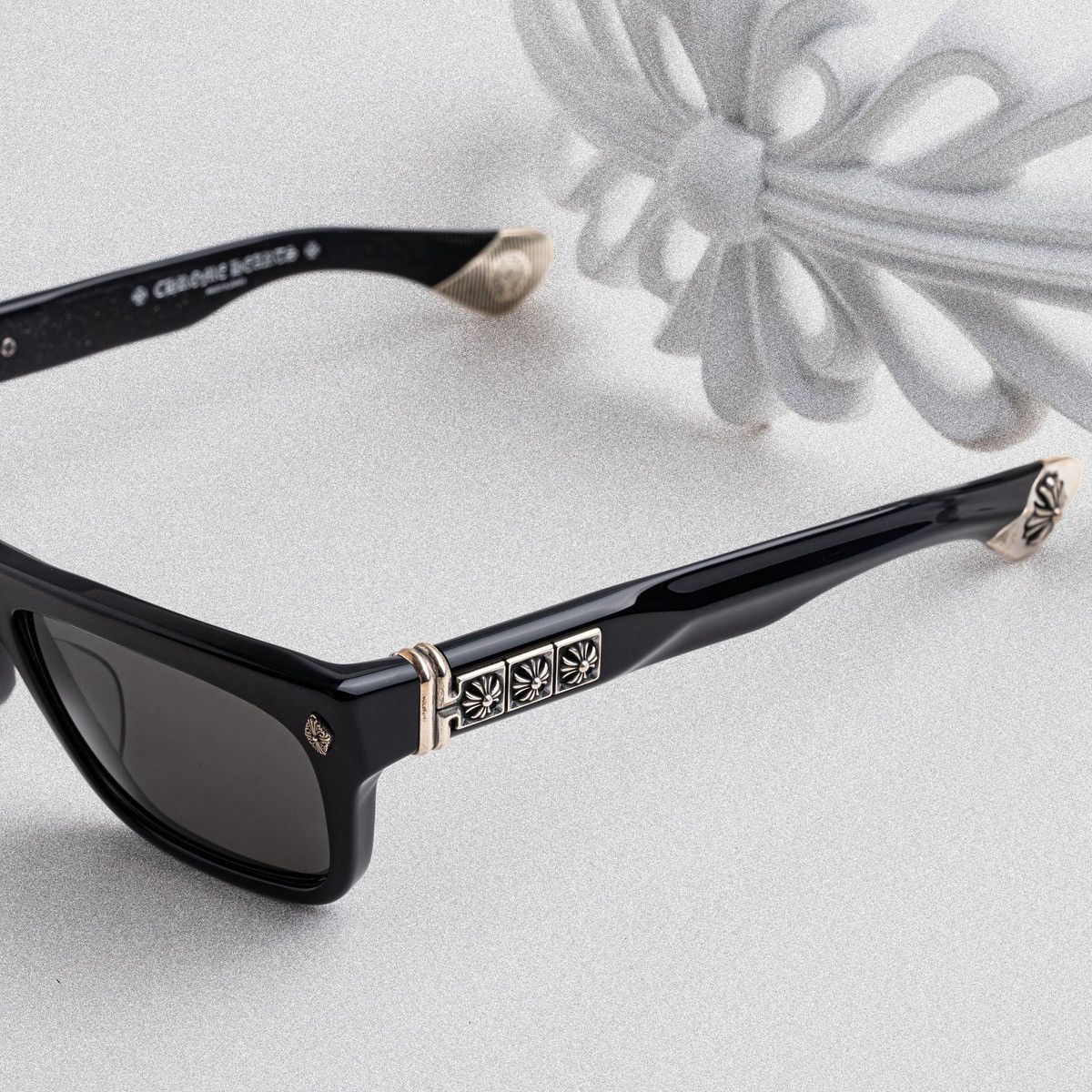 Chrome Hearts CHROME HEARTS SLUSS BUSSIN II BLACK SUNGLASSES Size ONE SIZE - 3 Thumbnail