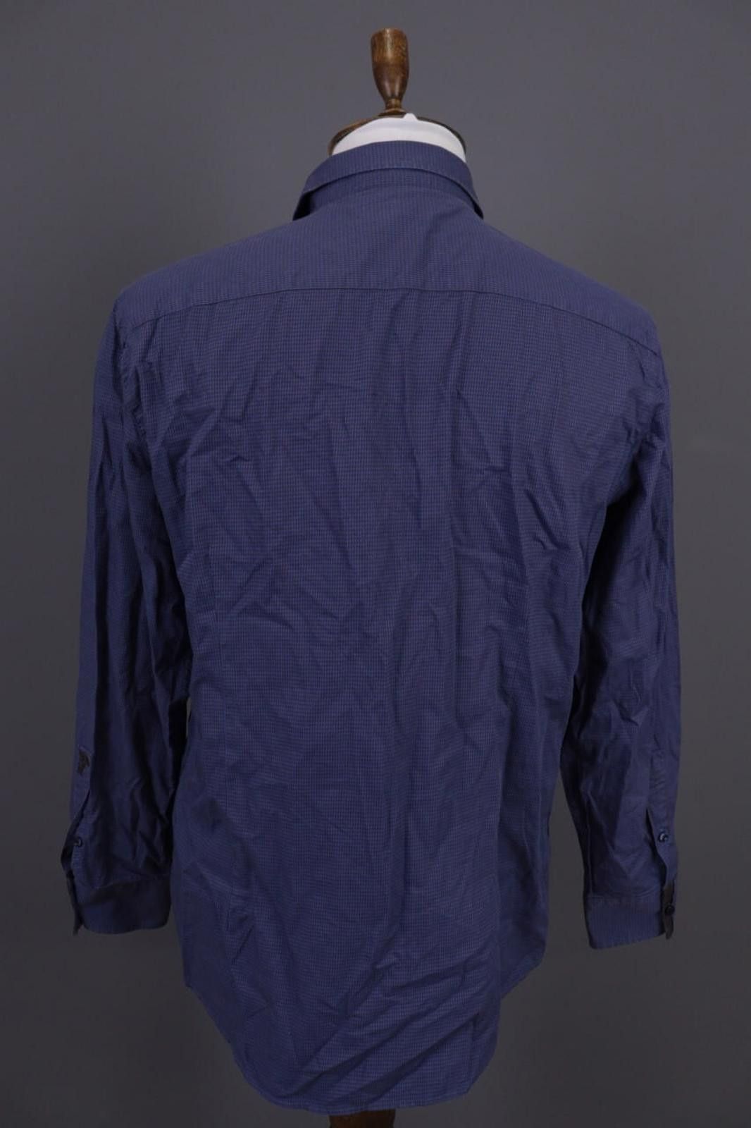 Designer Men Versace Collection Trend Blue Button Up Shirt Size 44 Size US M / EU 48-50 / 2 - 10 Thumbnail
