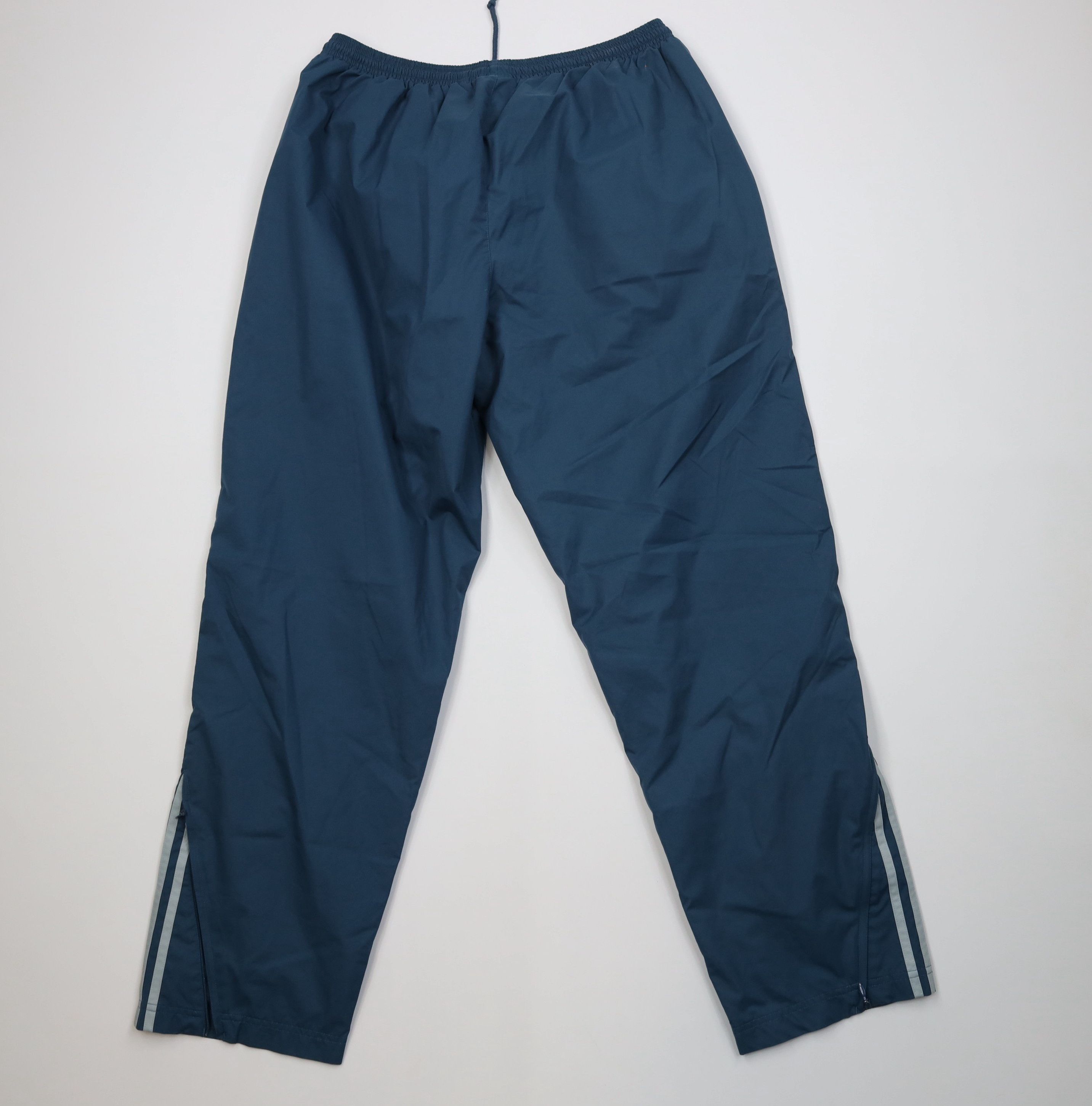 Adidas Vintage Y2K 2000 Adidas Striped Lined Windbreaker Pants Blue Size US 38 / EU 54 - 10 Thumbnail