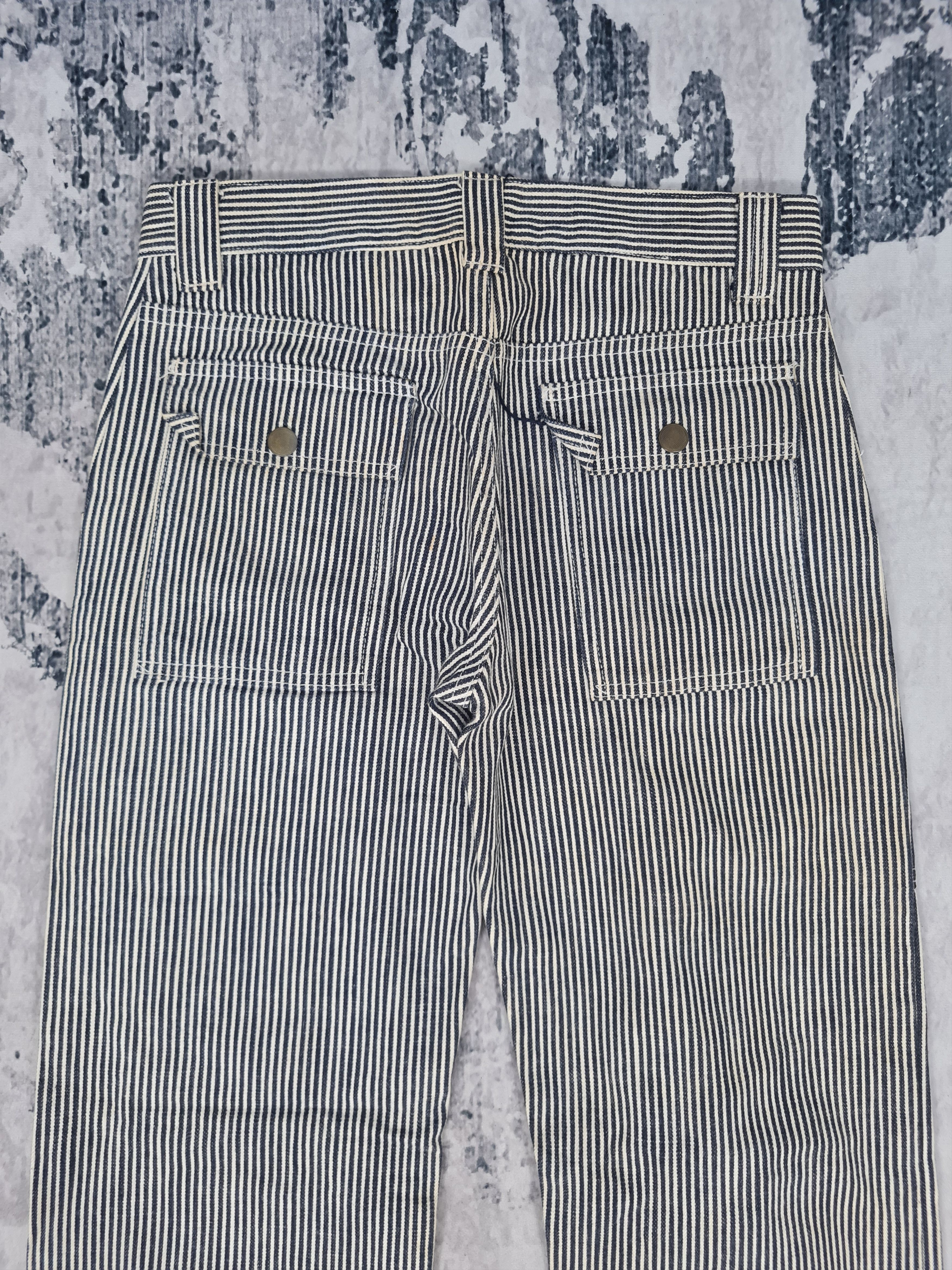 Japanese Brand Japanese Brand Bush Striped Workwear Pants 30x31.5 JB0186 Size US 30 / EU 46 - 11 Thumbnail