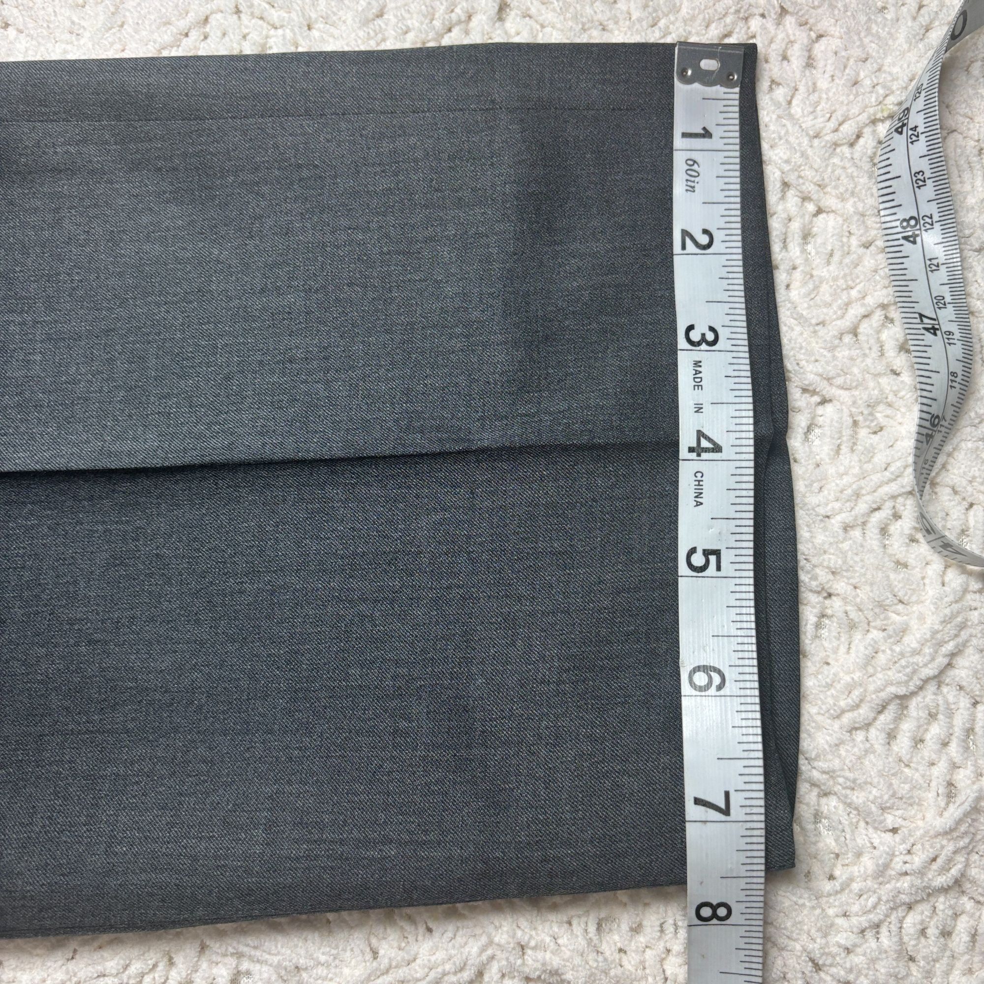 Ermenegildo Zegna Ermenegildo Zegna Mens Wool Micronsphere Gray Dress Pants Si Size 42R - 14 Thumbnail