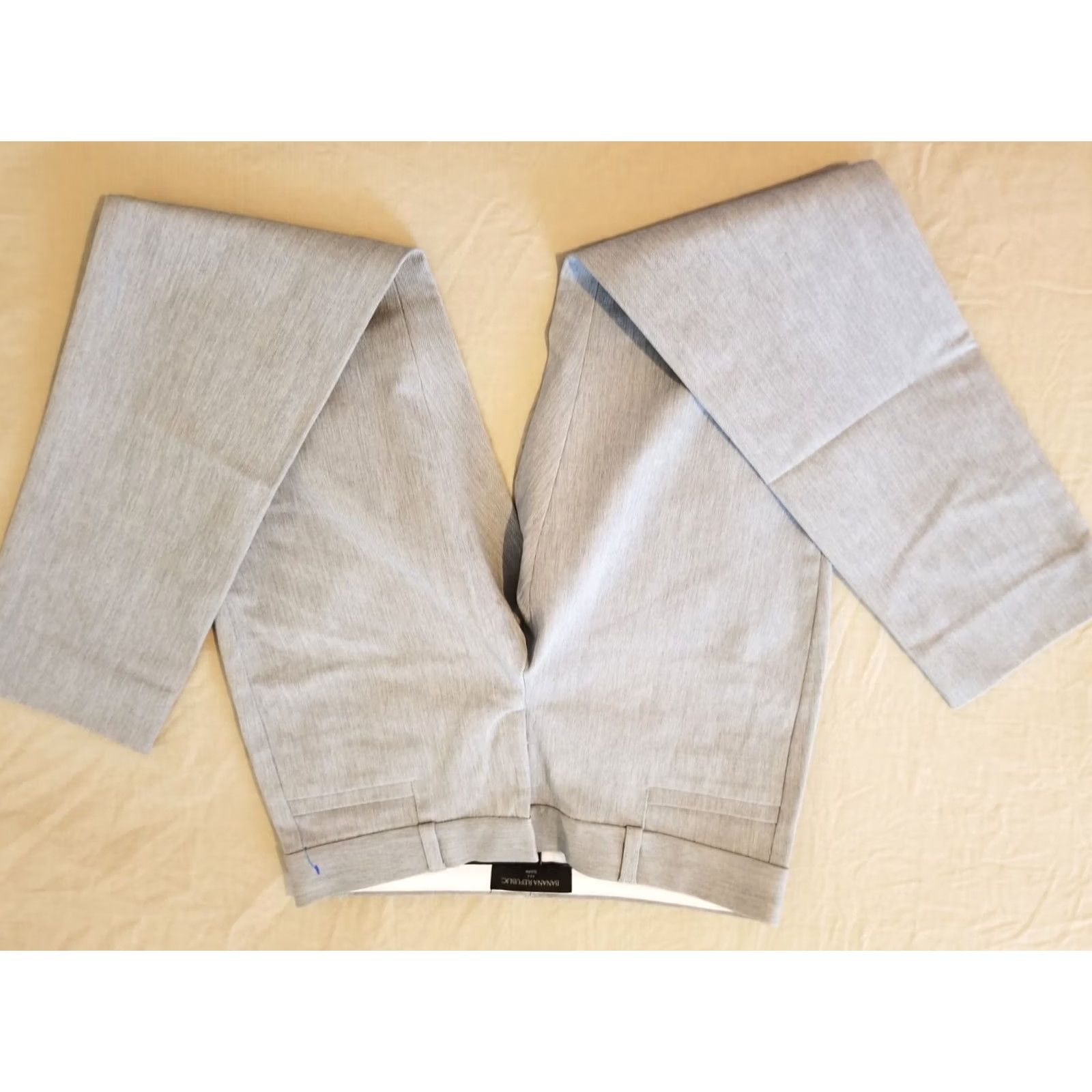 Banana Republic Womens Banana Republic Petite Gray Khaki Slack Trouser Stretch Size 24" / US 00 / IT 34 - 2 Thumbnail