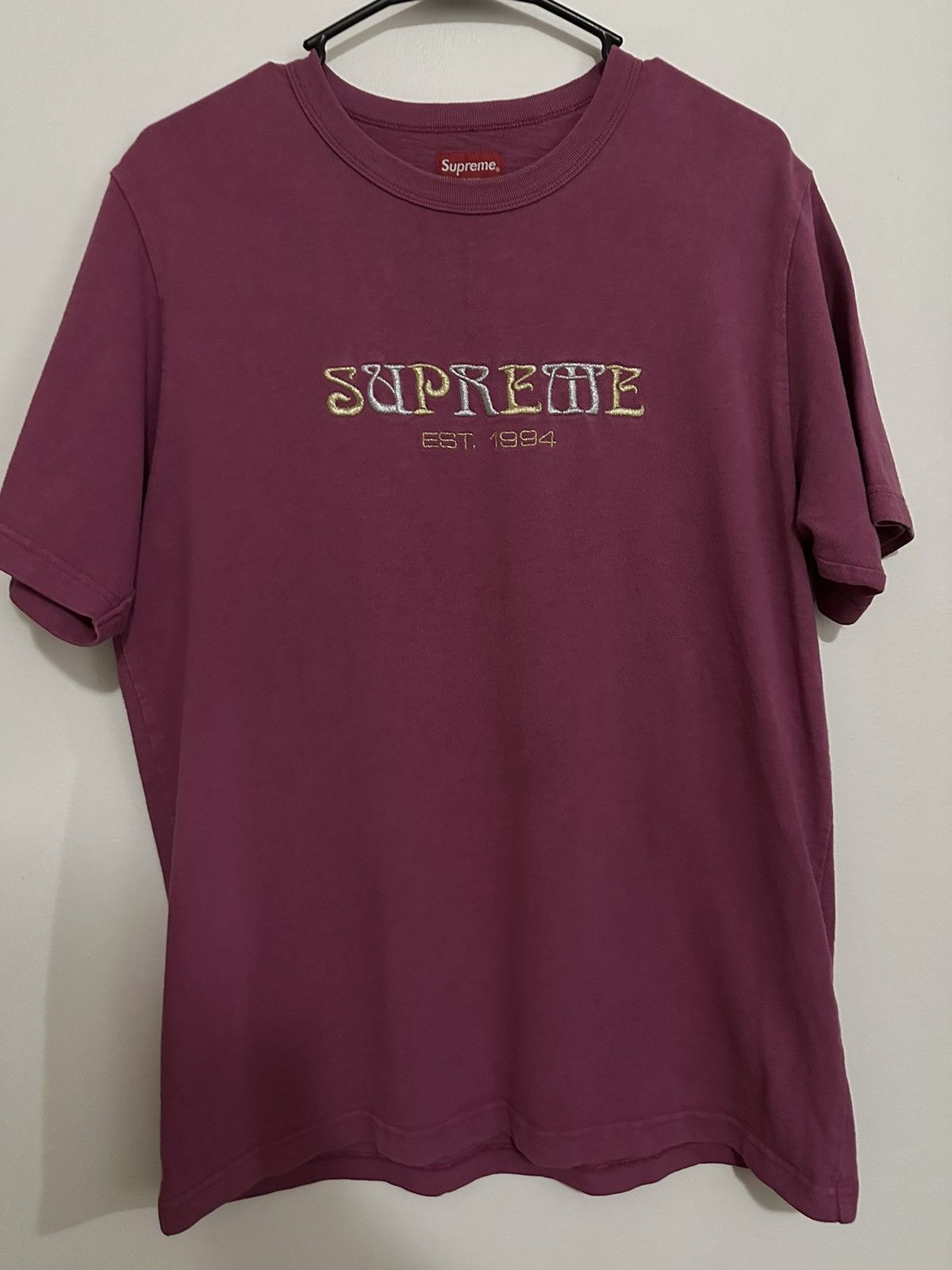 Supreme Supreme Nouveau Logo Embroidered Tee | Grailed
