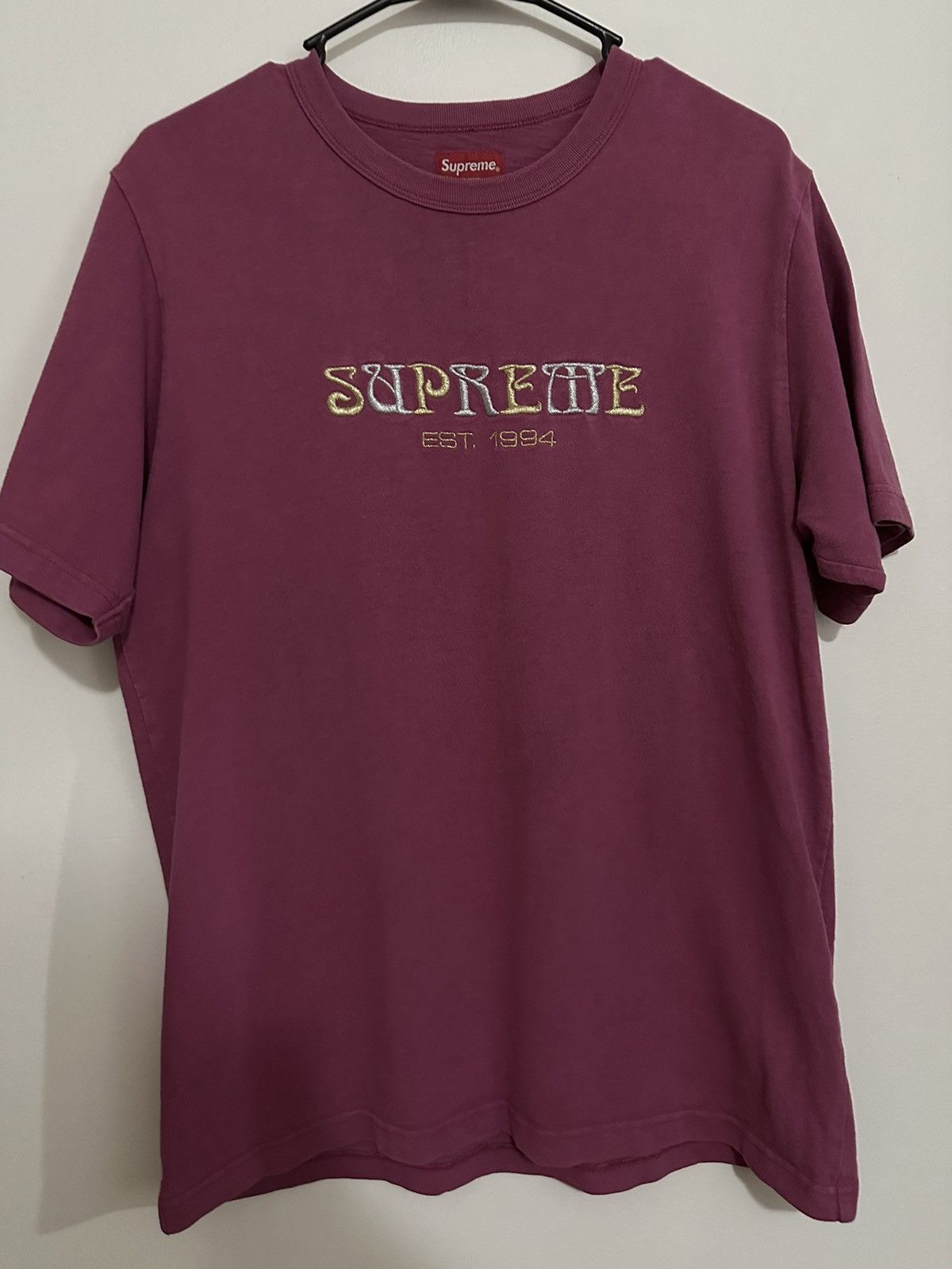 Supreme Supreme Nouveau Logo Embroidered Tee Grailed