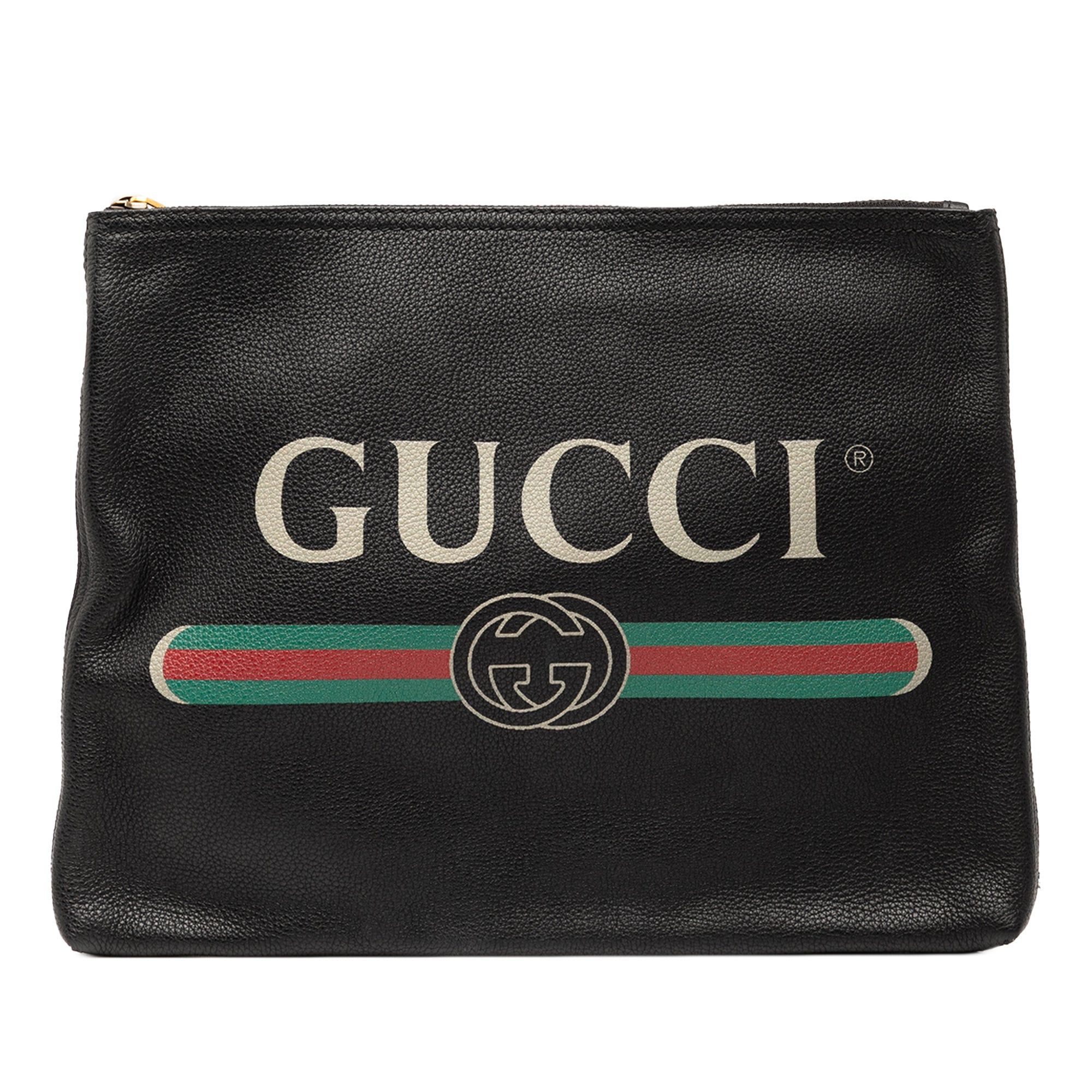 Gucci Medium Leather Logo Portfolio Clutch Size ONE SIZE - 1 Thumbnail