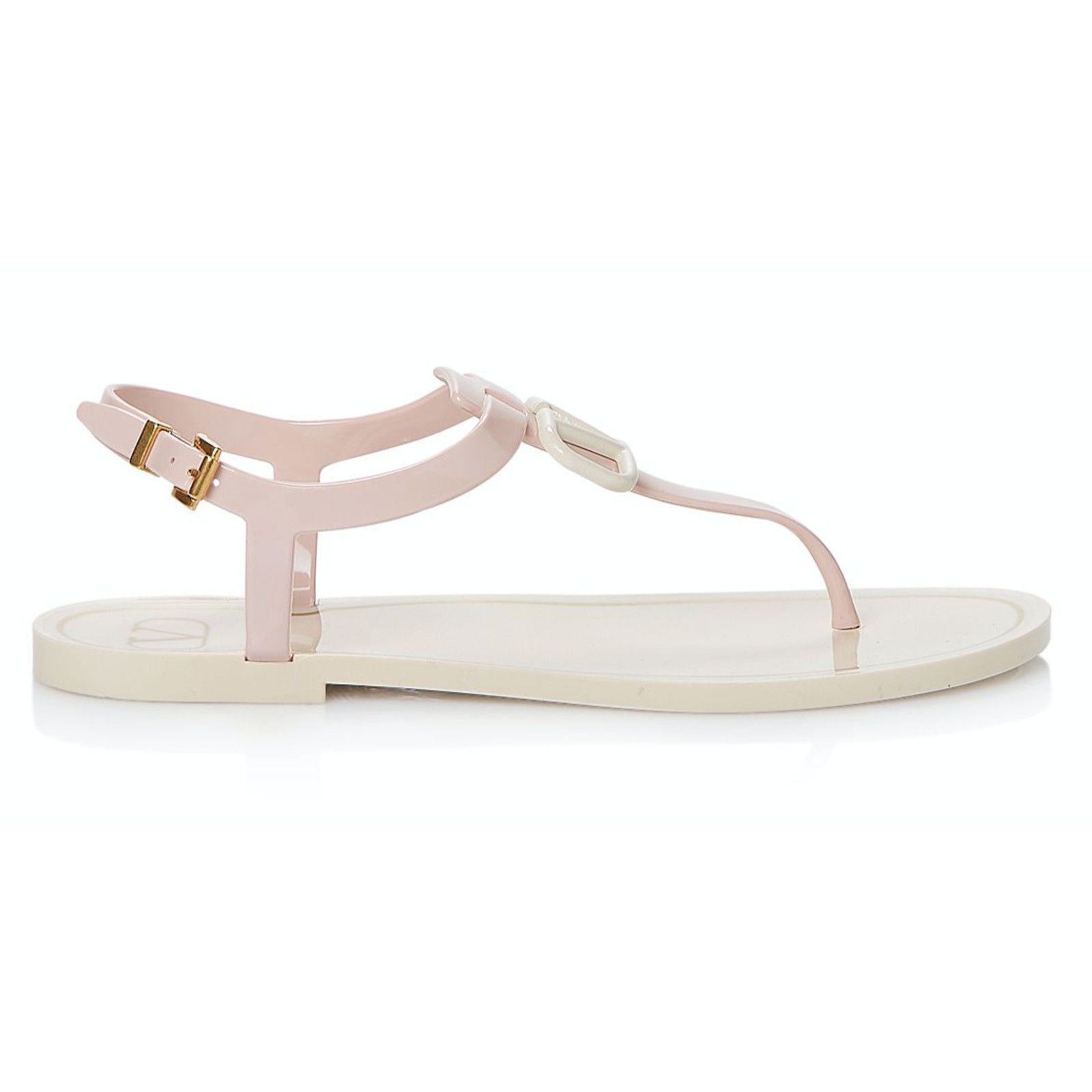 Valentino Valentino Rockstud Pink V Logo PVC Thong Rubber Jelly Size US 11 / IT 41 - 3 Thumbnail