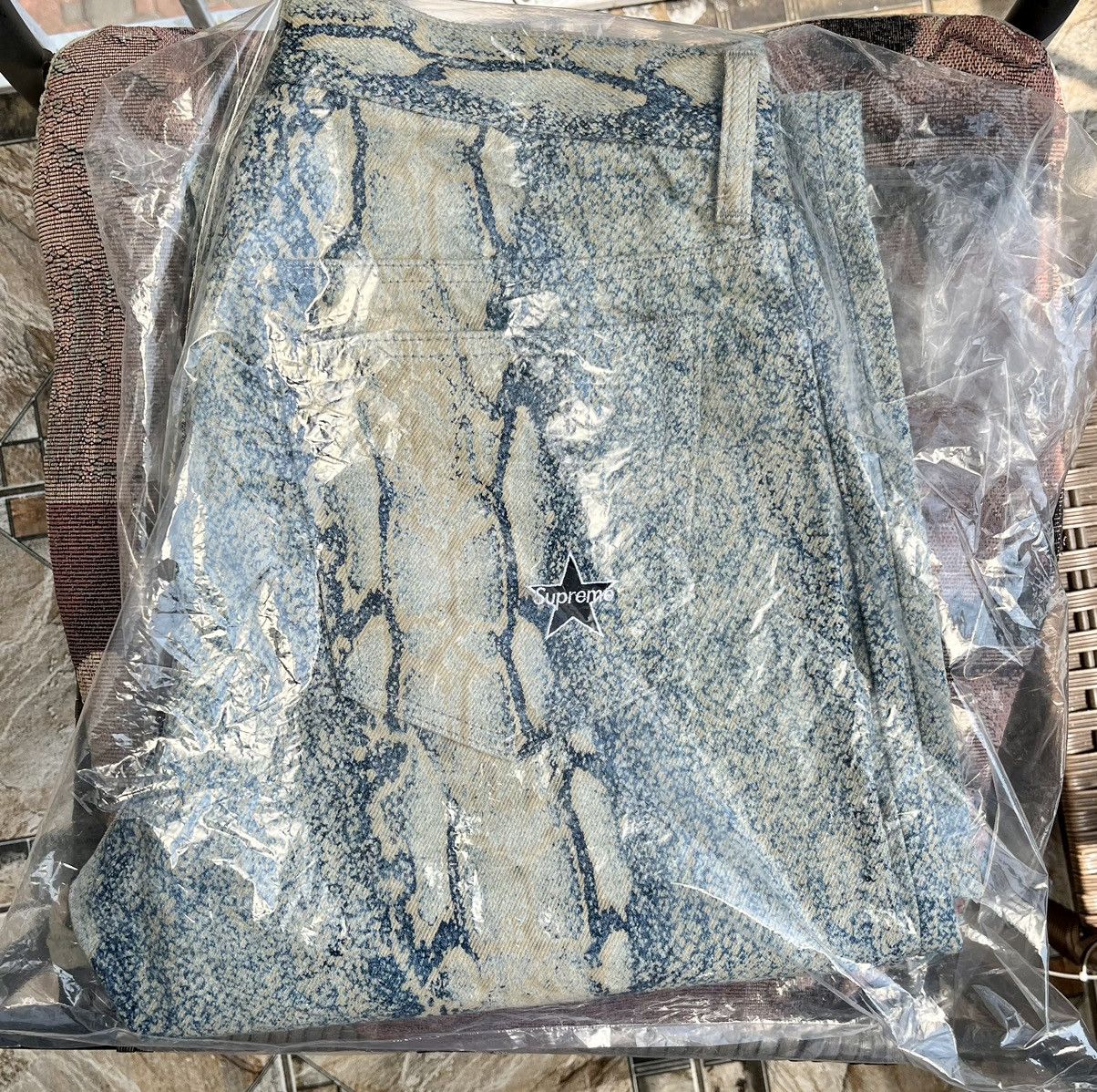 Supreme Supreme Regular Jean Snake Denim | Grailed 