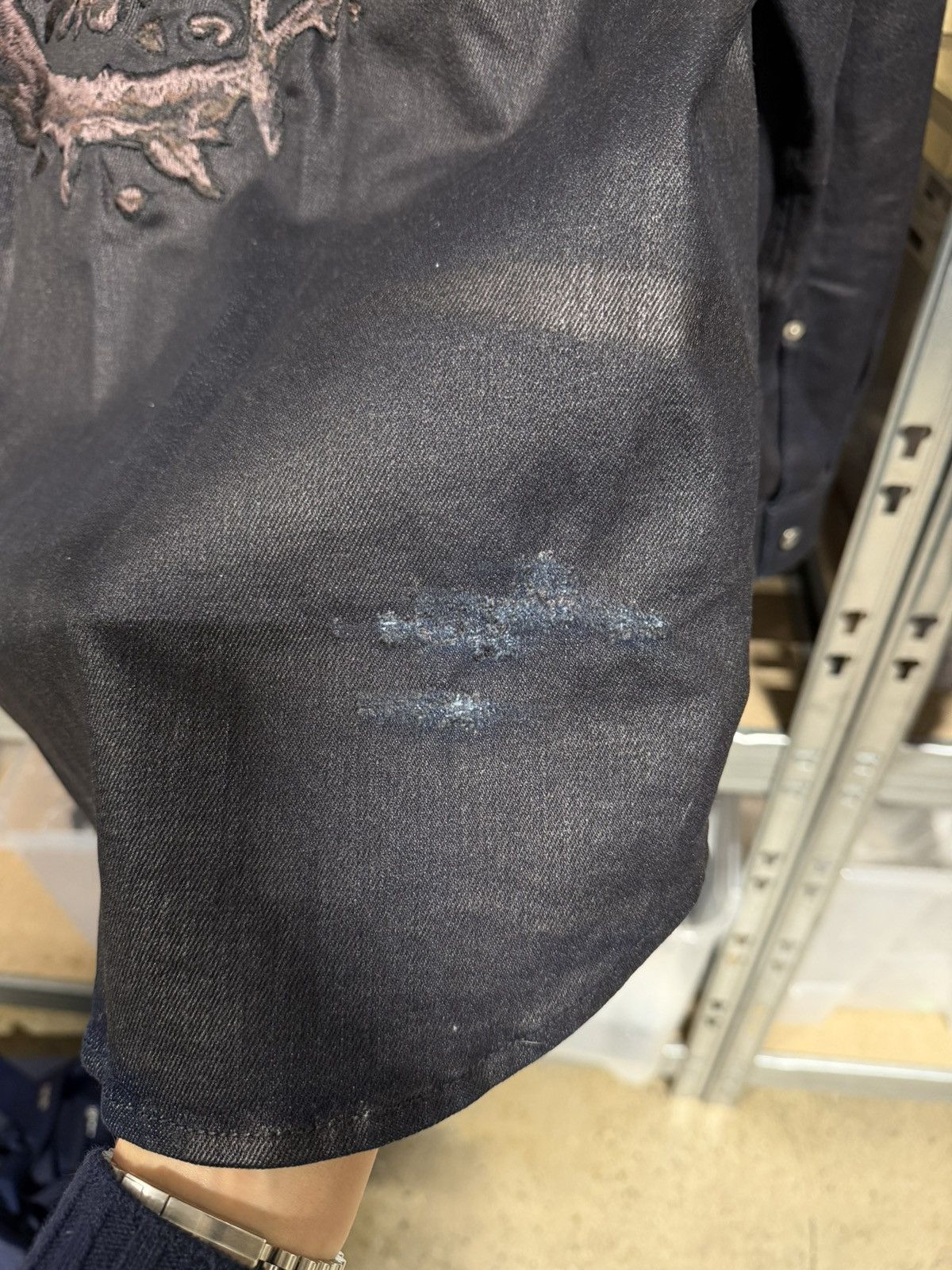 Dior × Travis Scott Dior x Travis Scott Waxed Distressed Overshirt Jacket 2400$ Size US M / EU 48-50 / 2 - 5 Thumbnail