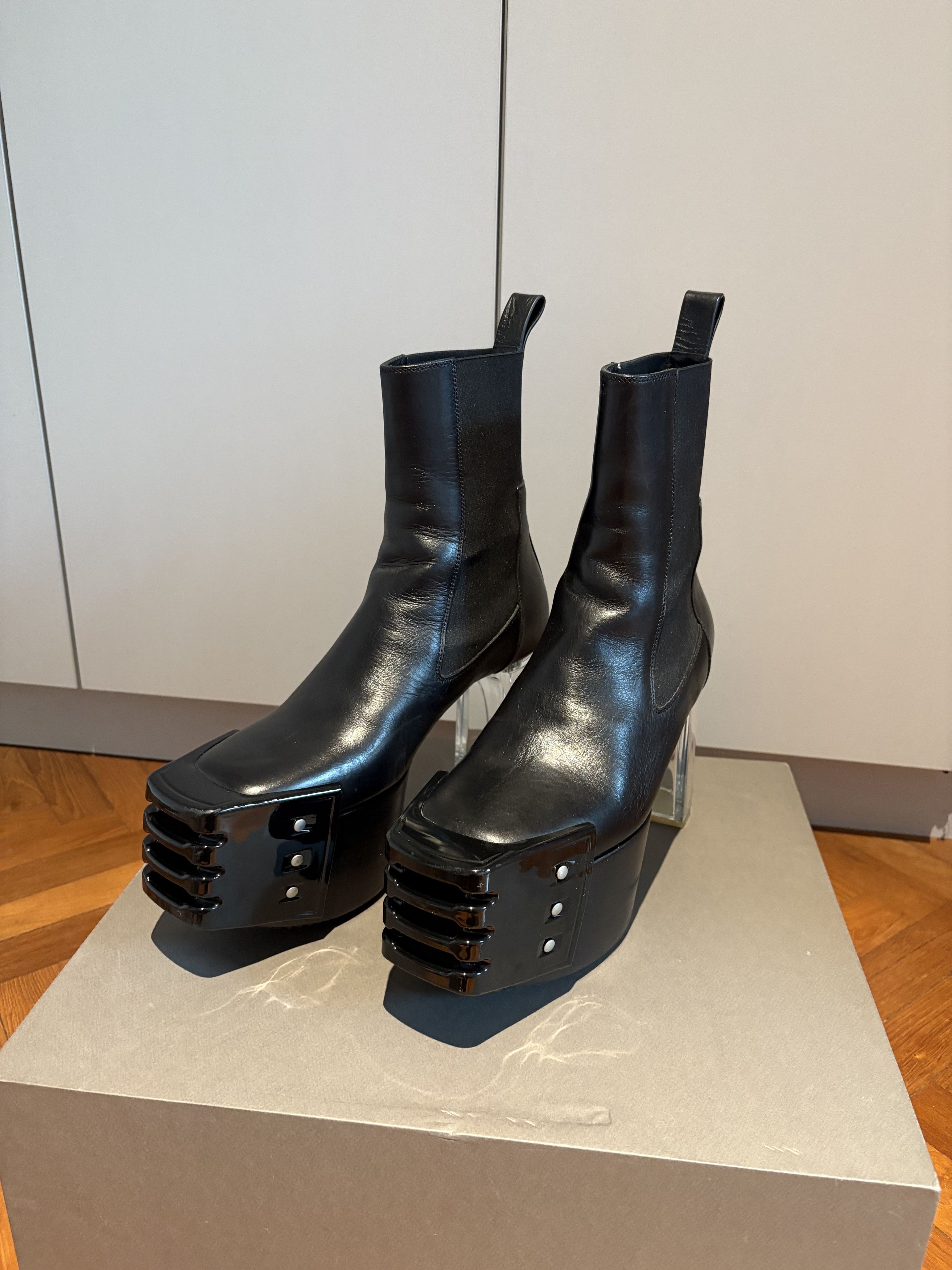 Rick Owens Rick Owens Kiss Boots 42 / Eggplant Beveled Platforms