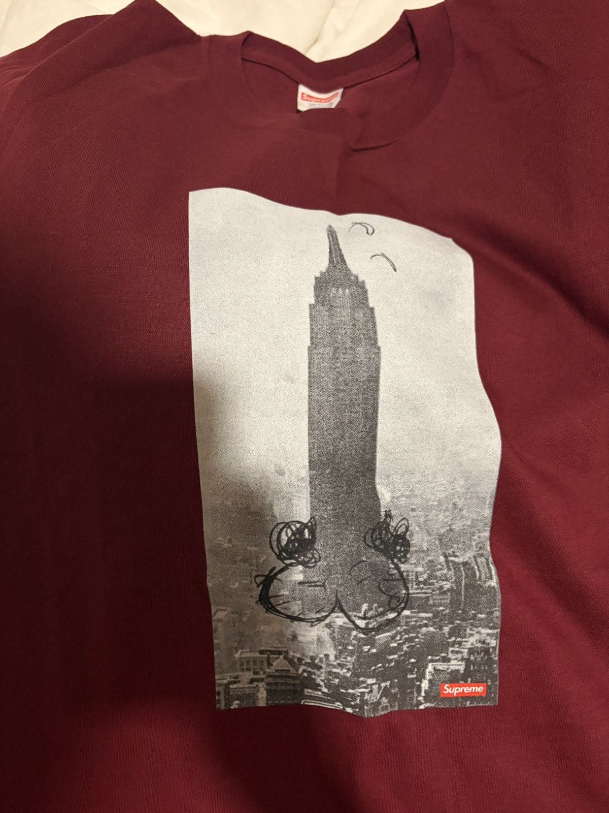 Supreme Mike Kelley Empire State Dick Tee | Grailed