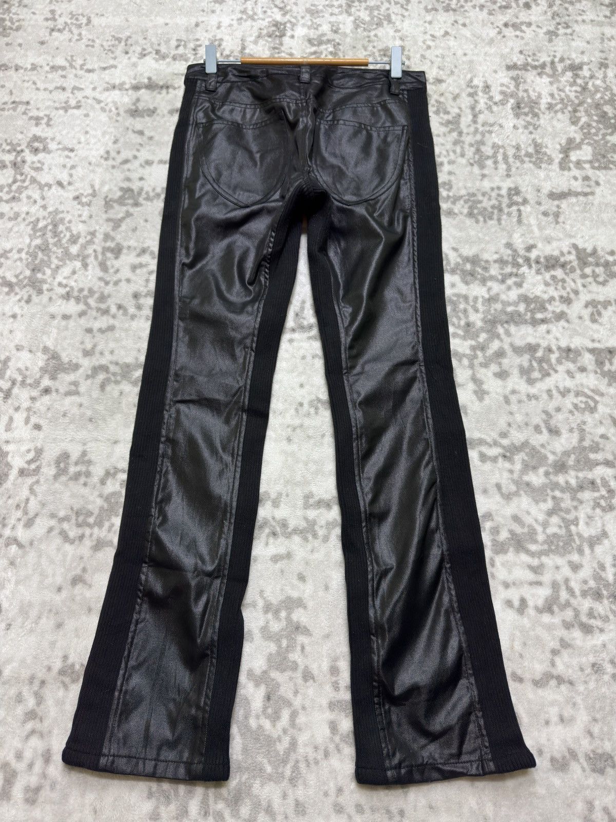 Tornado Mart Vintage Tornado Mart Slim Fit Coated Panel Split Front Pants Size US 29 - 2 Thumbnail