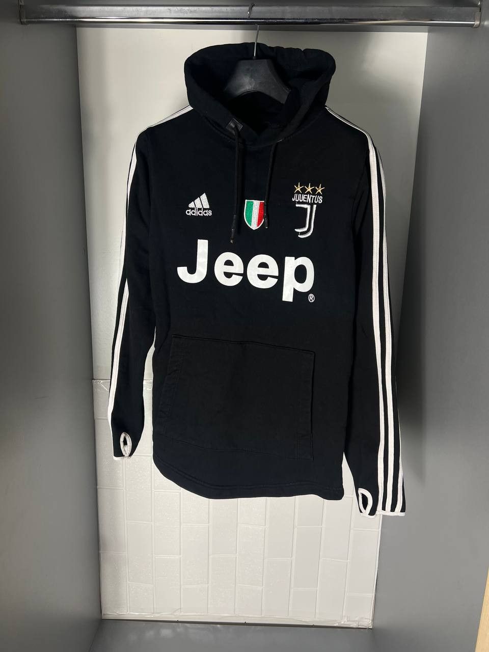 Vintage VERY RARE ADIDAS FC JUVENTUS ITALY SOCCER HOODIE Y2K 90s Size US S / EU 44-46 / 1 - 1 Thumbnail
