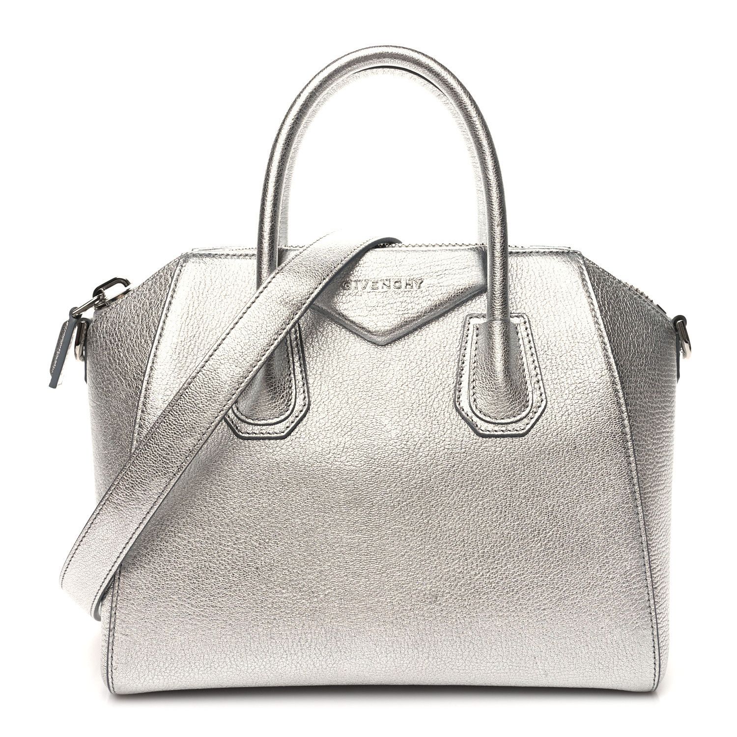 o1srvl11e0824 Size: OS / Metallic Sugar Small Antigona Bag