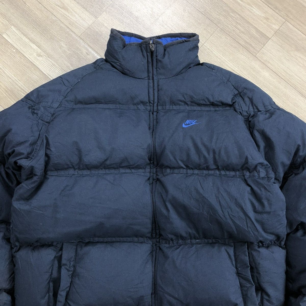 Nike Vintage Nike Swoosh Logo Reversible Puffer Down Jacket Size US M / EU 48-50 / 2 - 17 Thumbnail