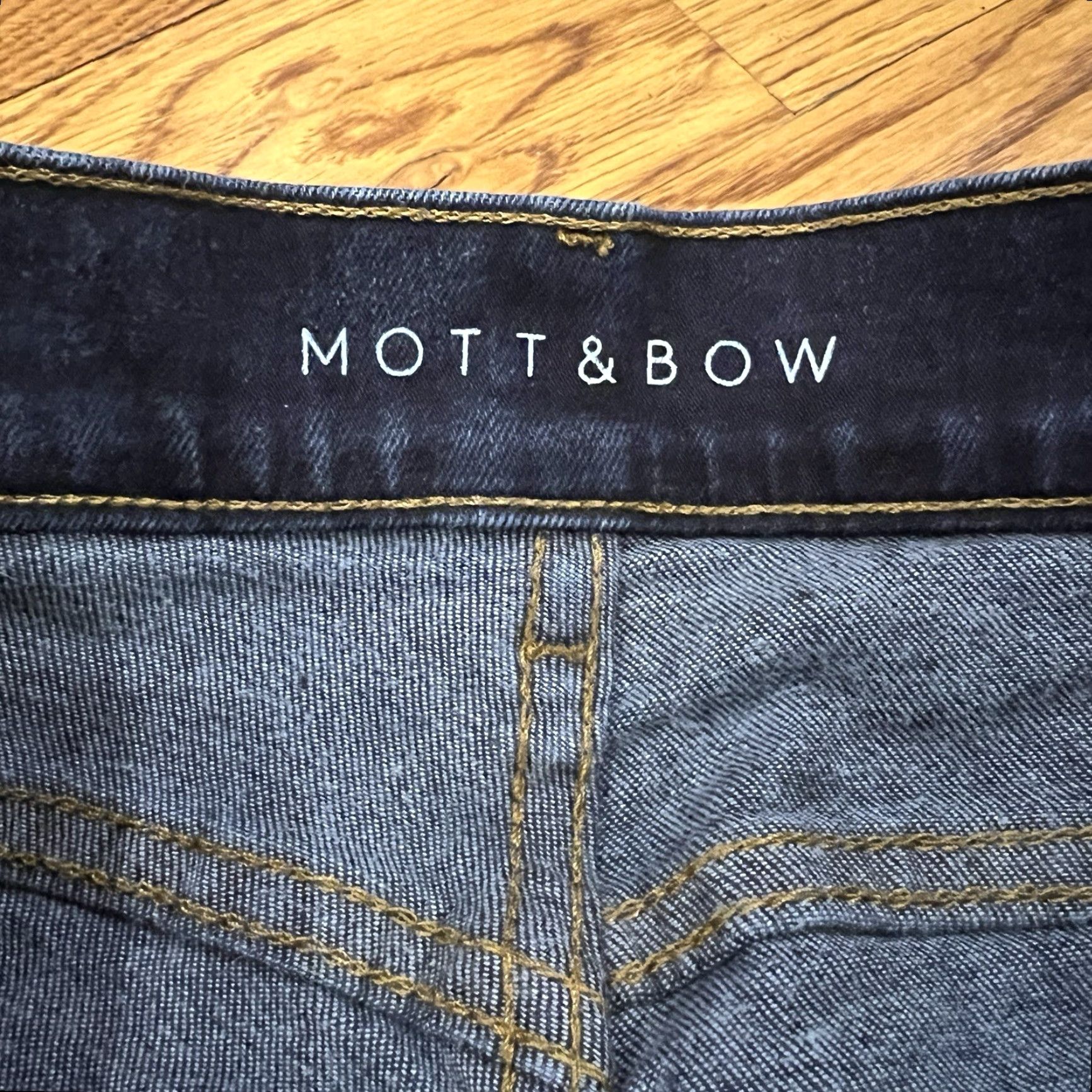 Mott & Bow Mott & Bow Womens High Rise Skinny Jeans 32×30 Dark Wash Stretch Denim Size 24" / US 00 / IT 34 - 5 Thumbnail