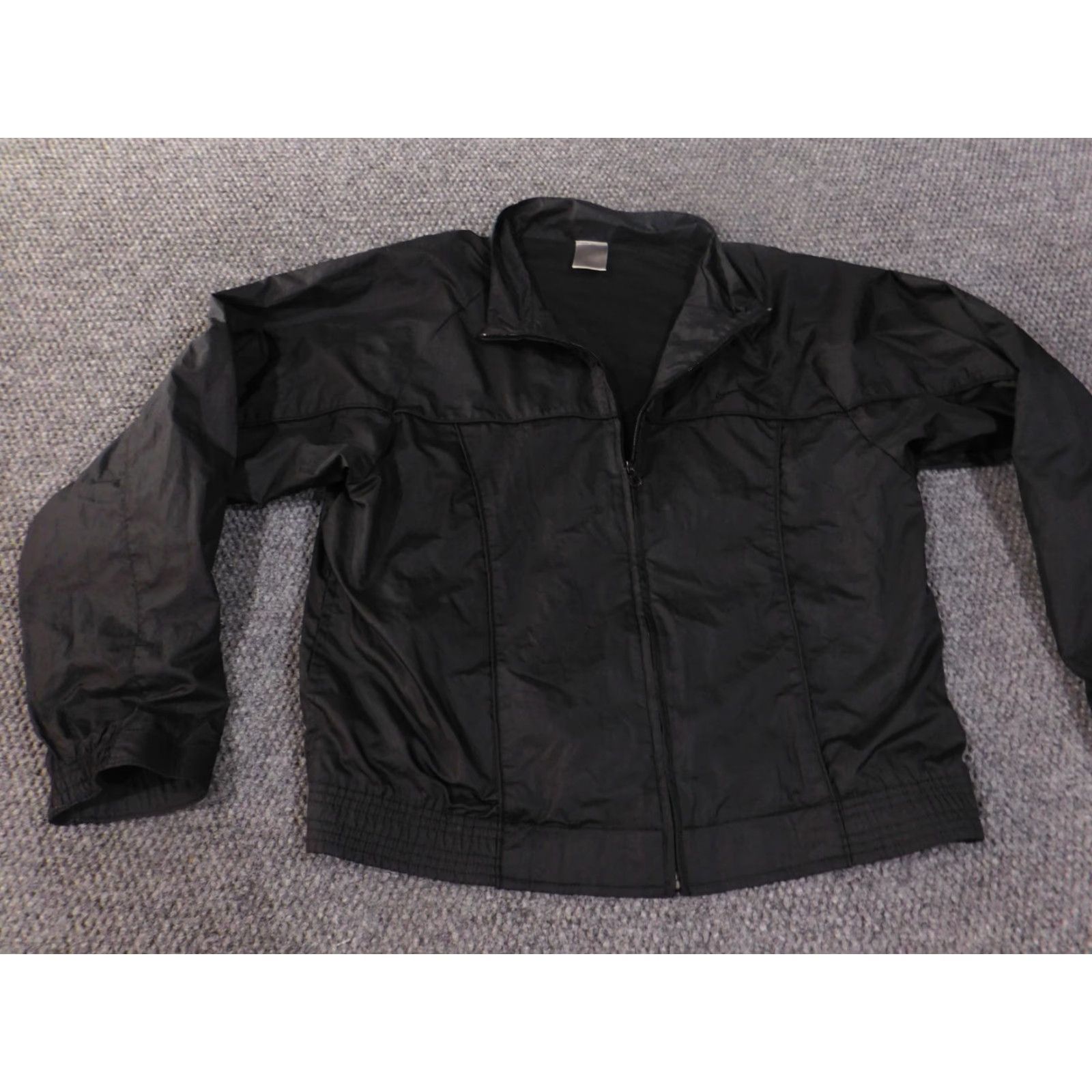 Nike Nike Jacket Womens Large Black Windbreaker Zip Active Vintage Y2K Style Regular Open Casual Fall Spring Womens Size L Size L / US 10 / IT 46 - 3 Thumbnail