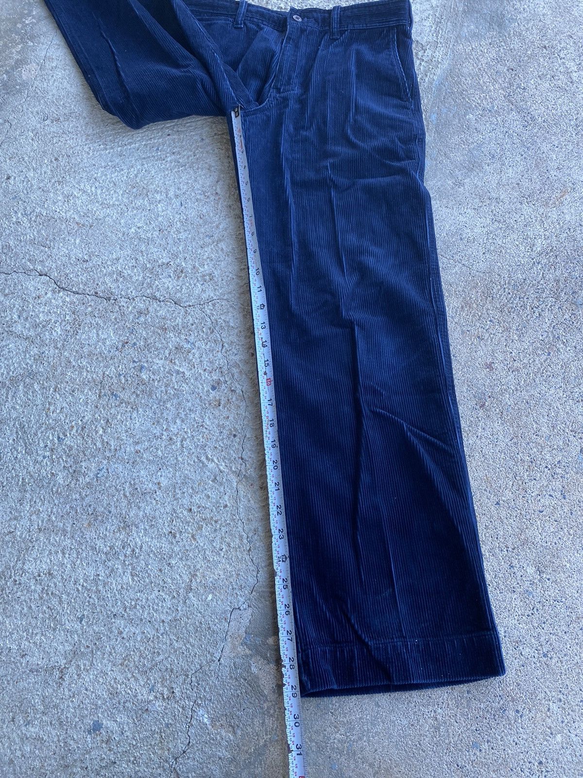 Polo Ralph Lauren × Vintage Vintage Y2K Polo Ralph Lauren Navy Corduroy Pants 28x29 Size US 28 / EU 44 - 12 Thumbnail