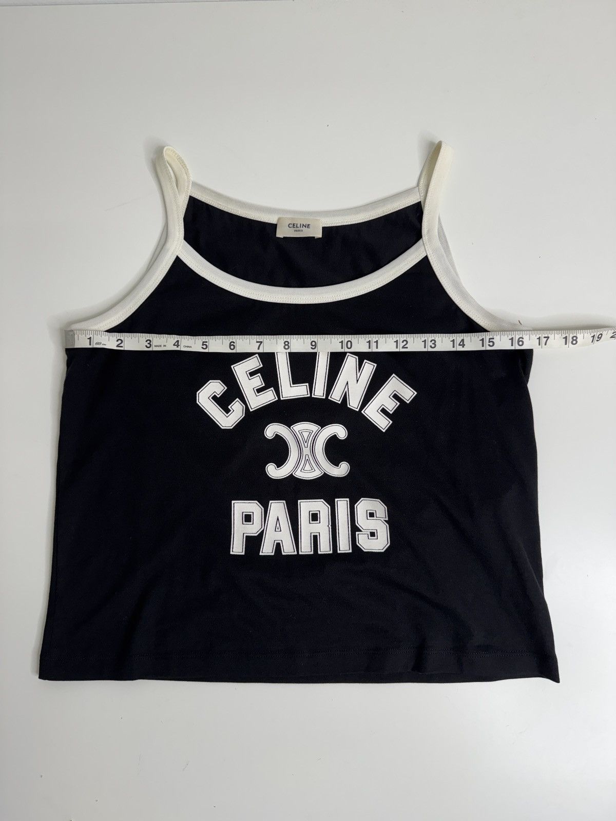 Celine Logo Tank Top Size L / US 10 / IT 46 - 6 Thumbnail