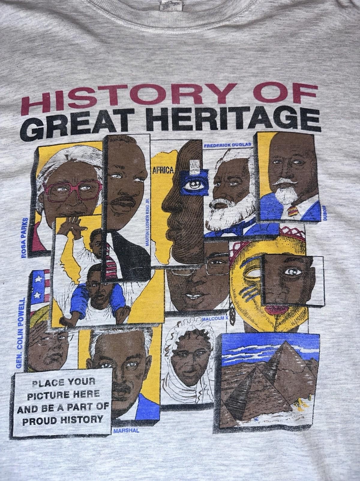 Designer Vintage Black History Mens tshirt 2XL Malcolm X MLK HBCU Size US XXL / EU 58 / 5 - 2 Thumbnail