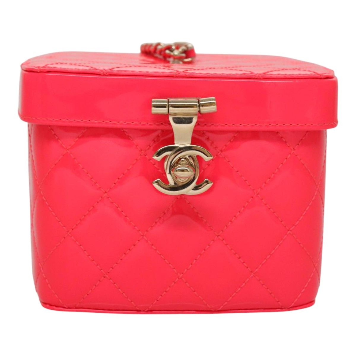 Chanel Vanity Pink Patent Leather Clutch Bag (Pre-Owned) Size ONE SIZE - 1 Thumbnail