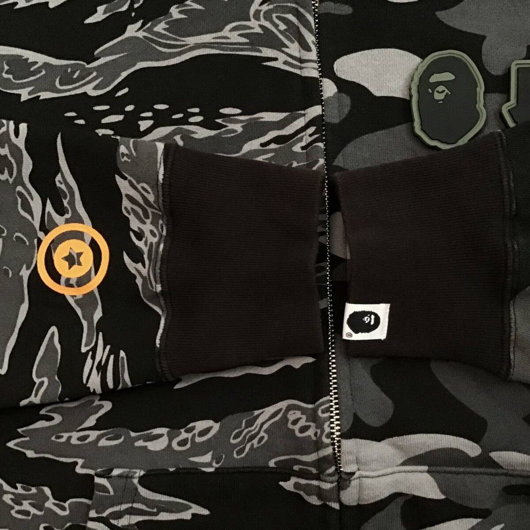 Bape × Undefeated BAPE × Undefeated Tiger Shark Full Zip Hoodie a bathing ape Size US M / EU 48-50 / 2 - 6 Thumbnail