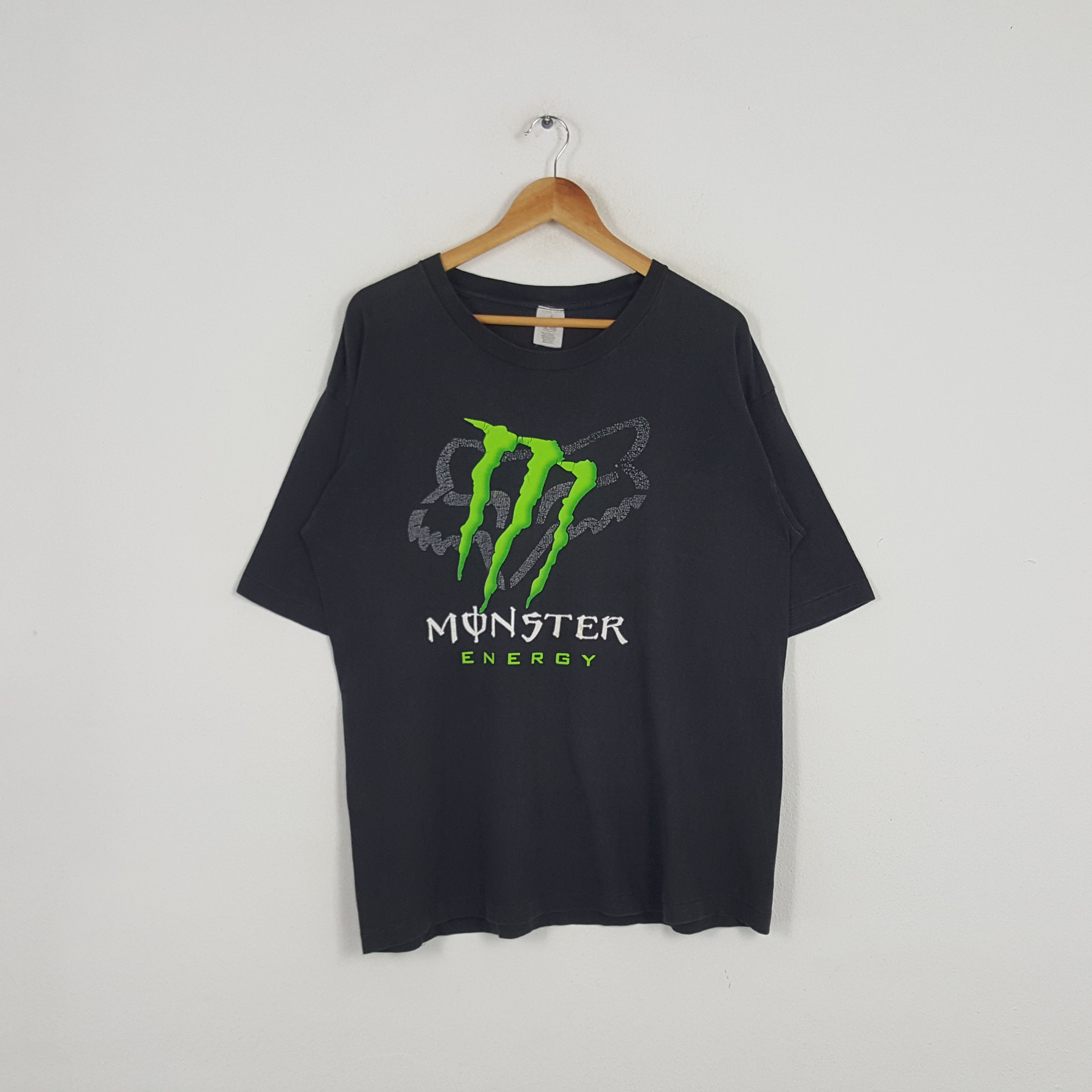 Vintage Vintage Monster Energy X Fox Racing Motorsports Tshirt Size US XL / EU 56 / 4 - 1 Thumbnail