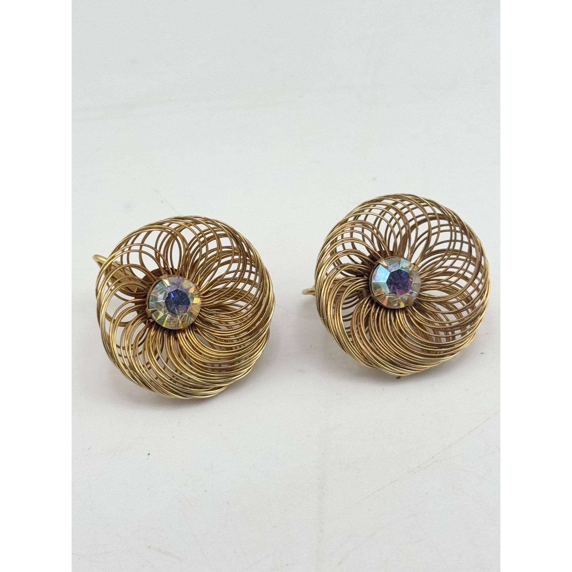 Vintage Vintage SAC Sarah Coventry wire flower earrings Size ONE SIZE - 4 Thumbnail