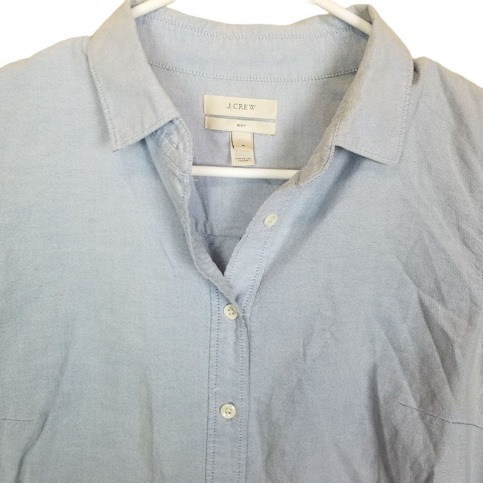 J.Crew J. Crew Womens Colorblock Oxford Shirt 4 Boy Fit Preppy Size S / US 4 / IT 40 - 3 Thumbnail