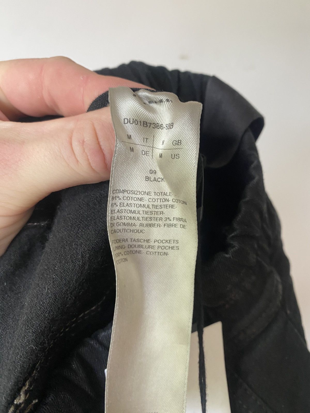 Rick Owens Drkshdw Mastadon Cut Waxed Cargo Joggers Size US 30 / EU 46 - 3 Thumbnail
